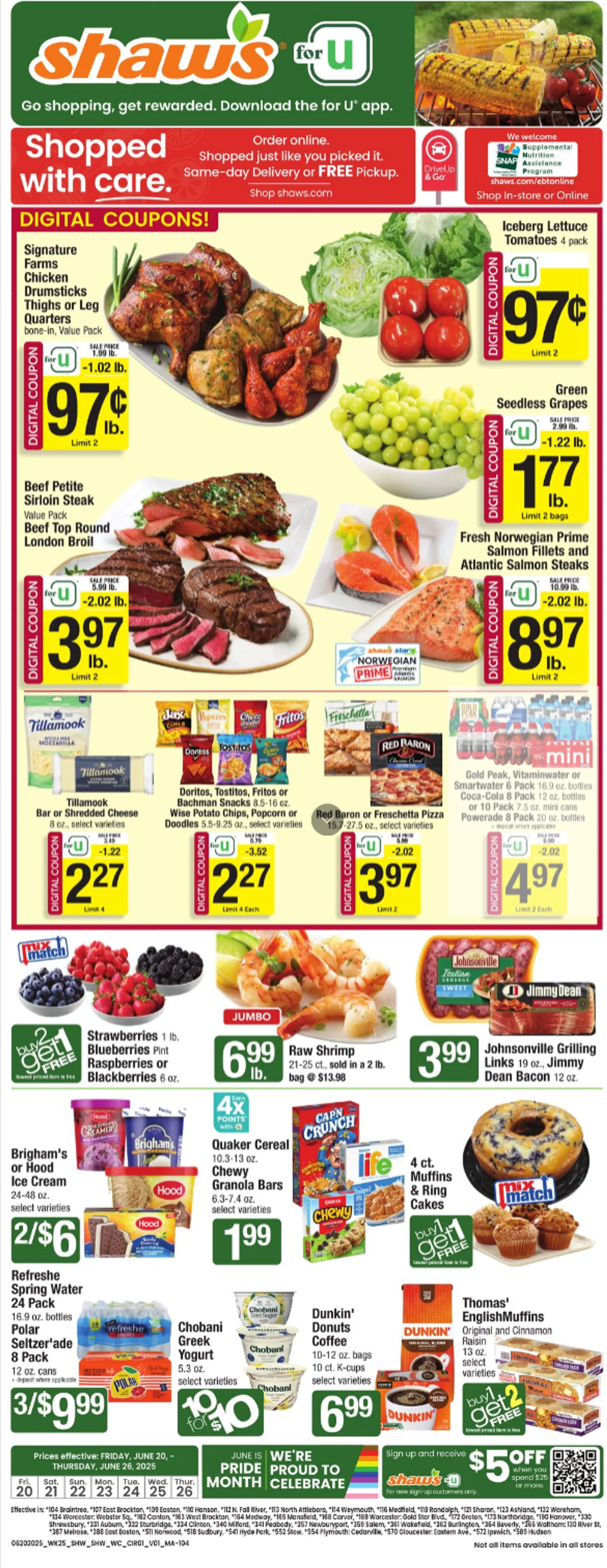 Weekly ad Shaw's weekly ads from June 20 to June 25 2025 - Page 1