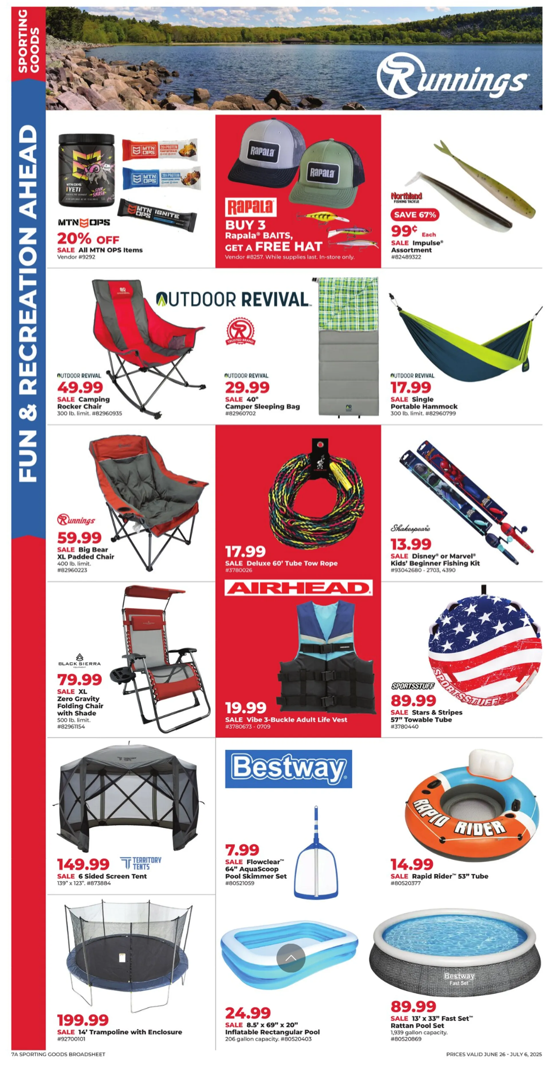 Weekly ad Runnings Sales from June 26 to July 6 2025 - Page 1