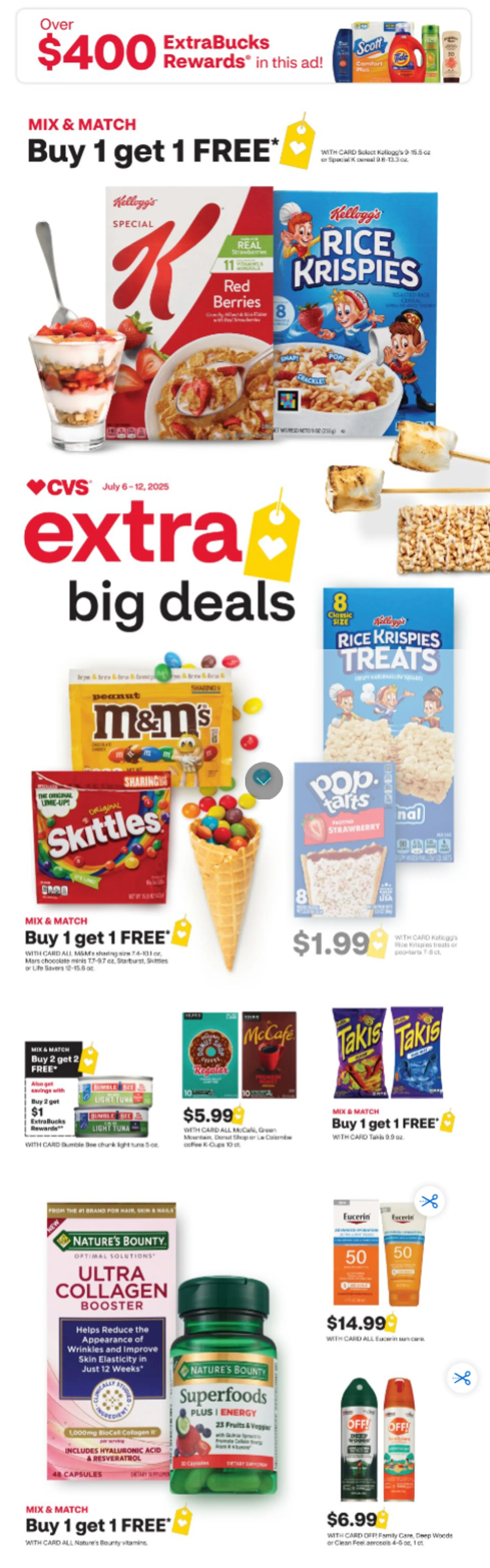 Weekly ad CVS Health Sales from July 6 to July 13 2025 - Page 1