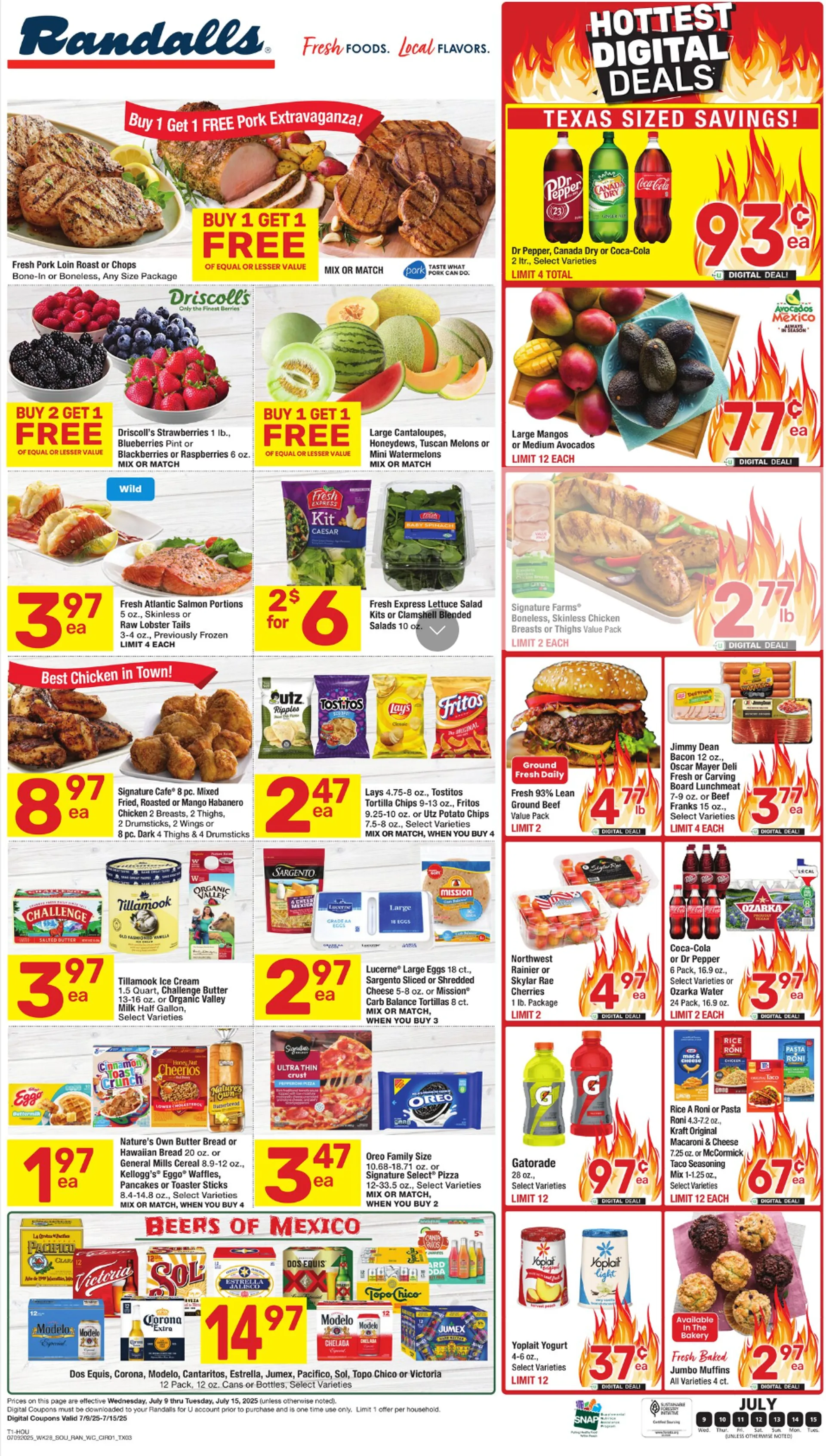 Weekly ad Randalls Sales from July 9 to July 15 2025 - Page 1