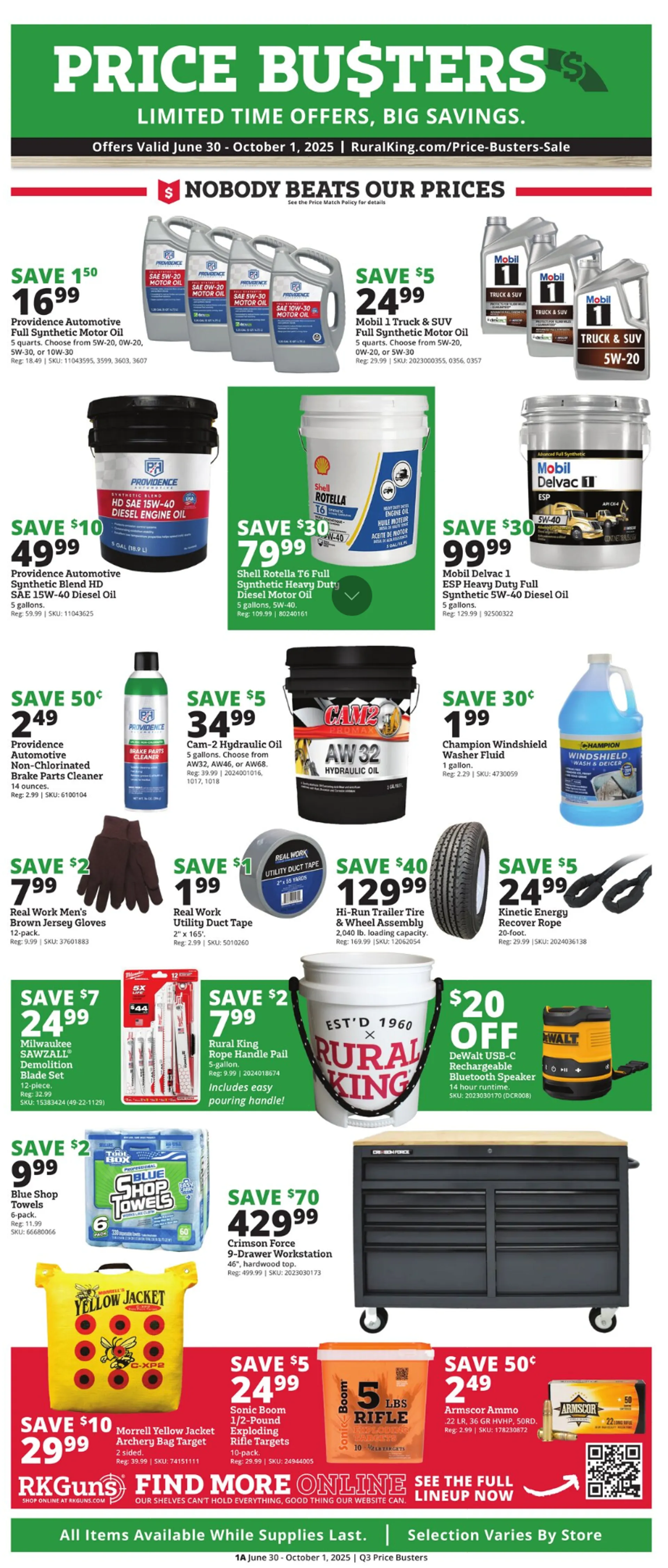 Weekly ad Rural King Sales from June 30 to October 1 2025 - Page 1