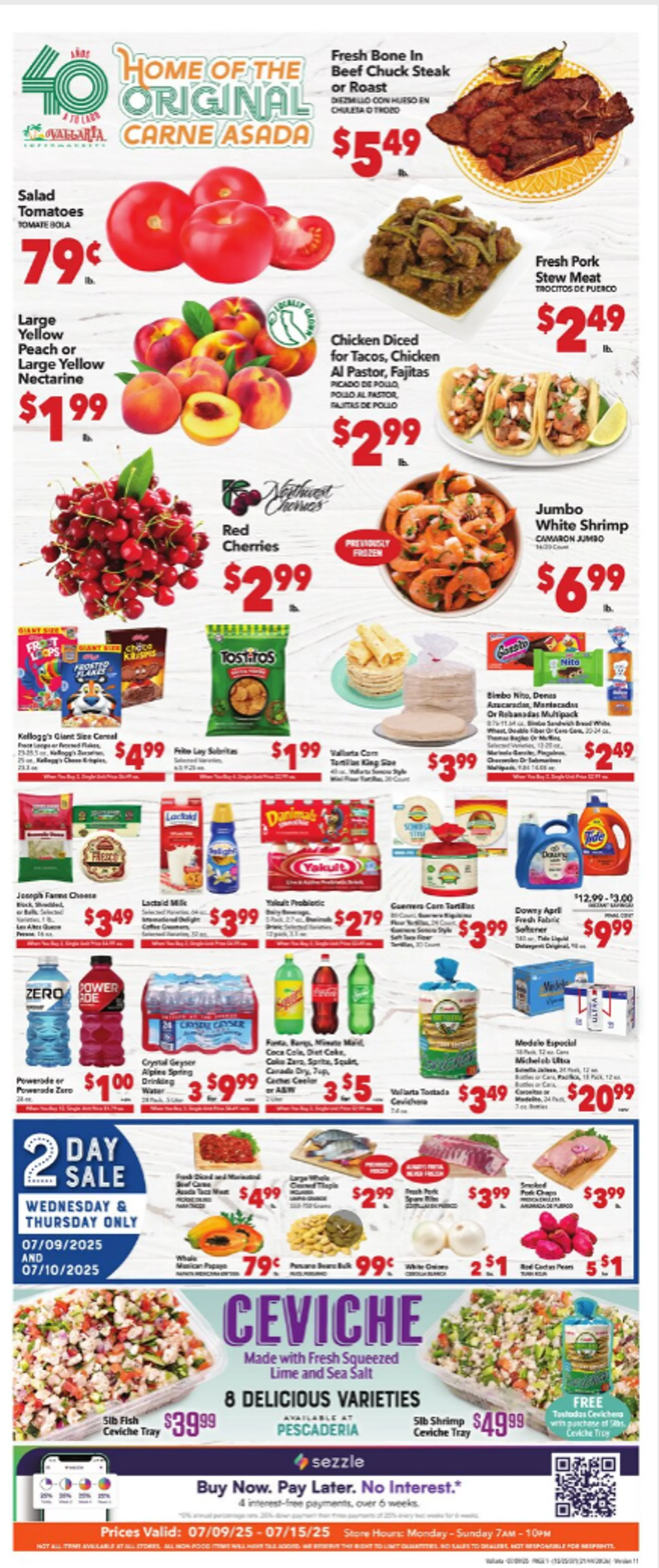 Weekly ad  Vallarta weekly ads from July 9 to July 15 2025 - Page 1