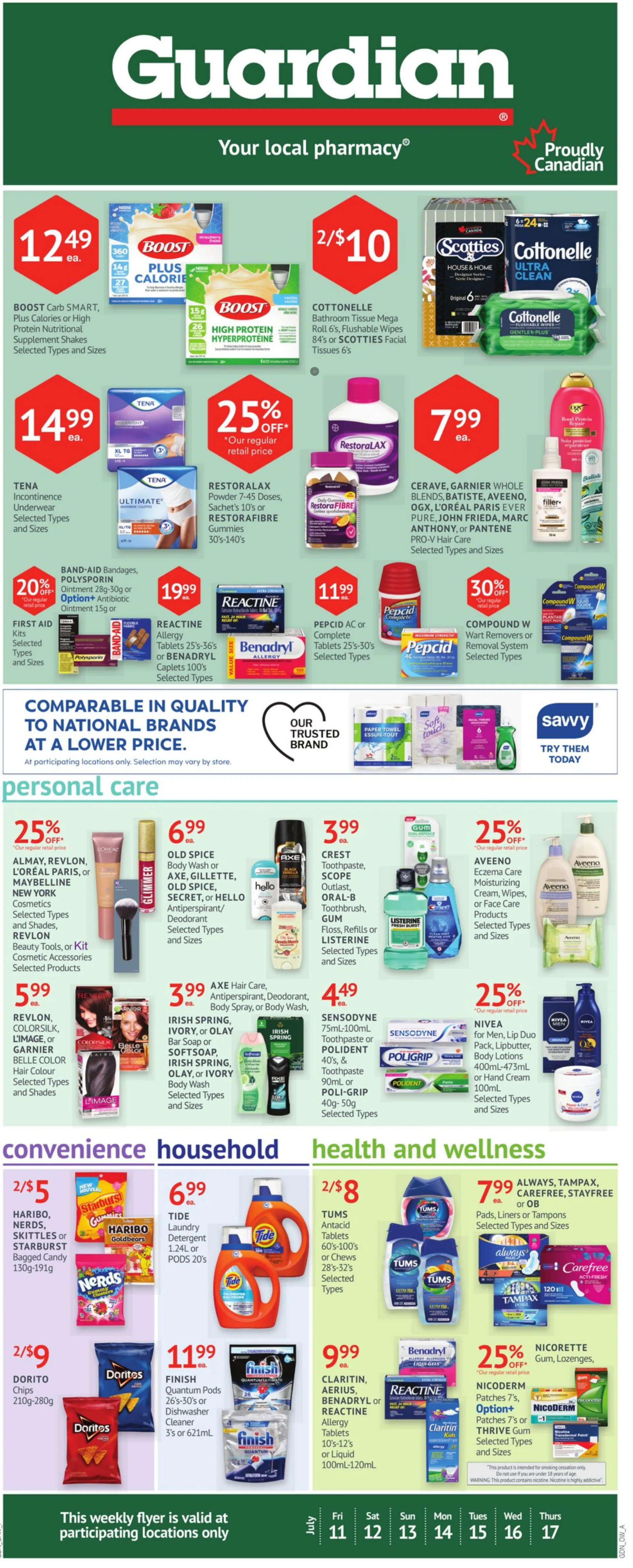 Guardian Pharmacy flyers from July 11 to July 17 2025 - flyer page 