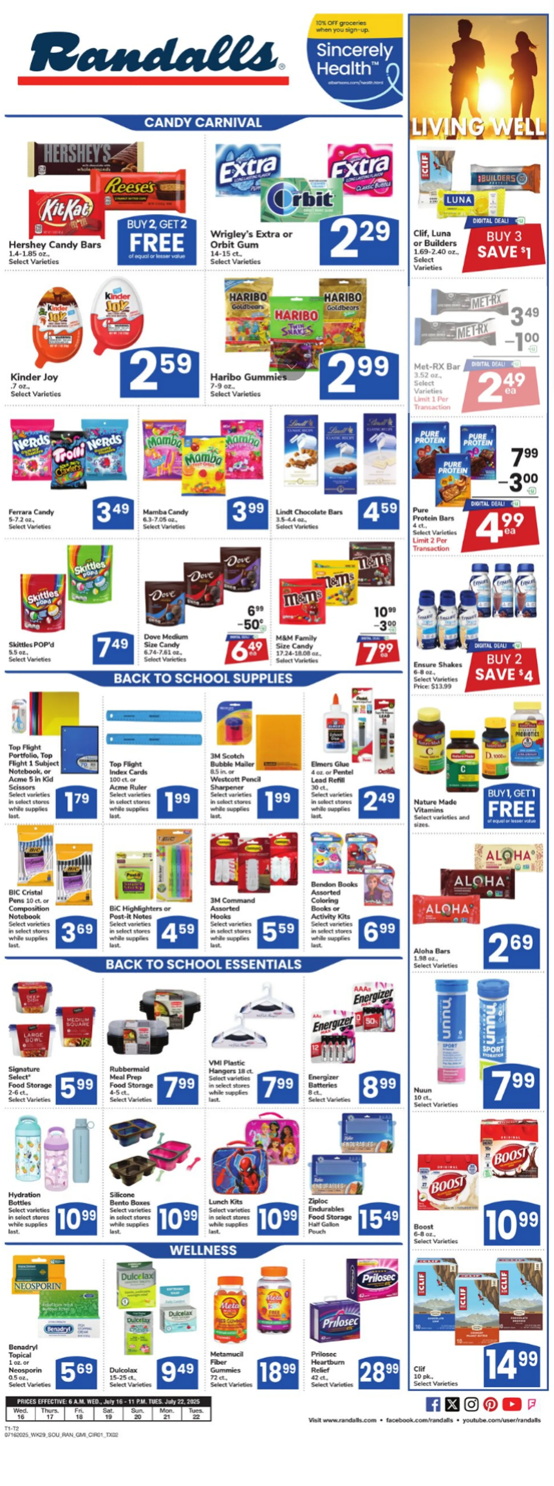 Weekly ad Randalls Sales from July 16 to July 22 2025 - Page 1