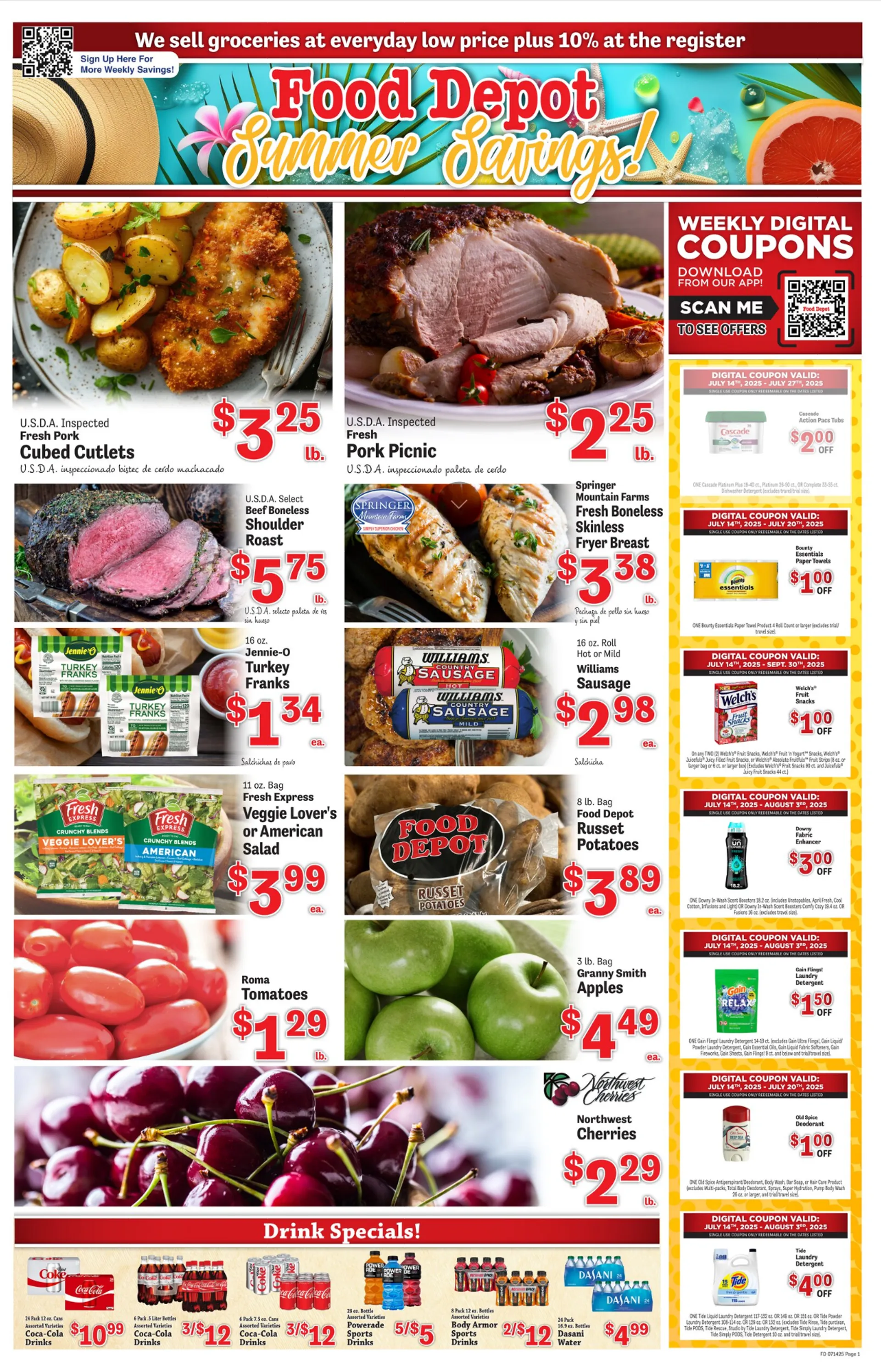 Weekly ad Food Depot Sales from July 14 to July 20 2025 - Page 1