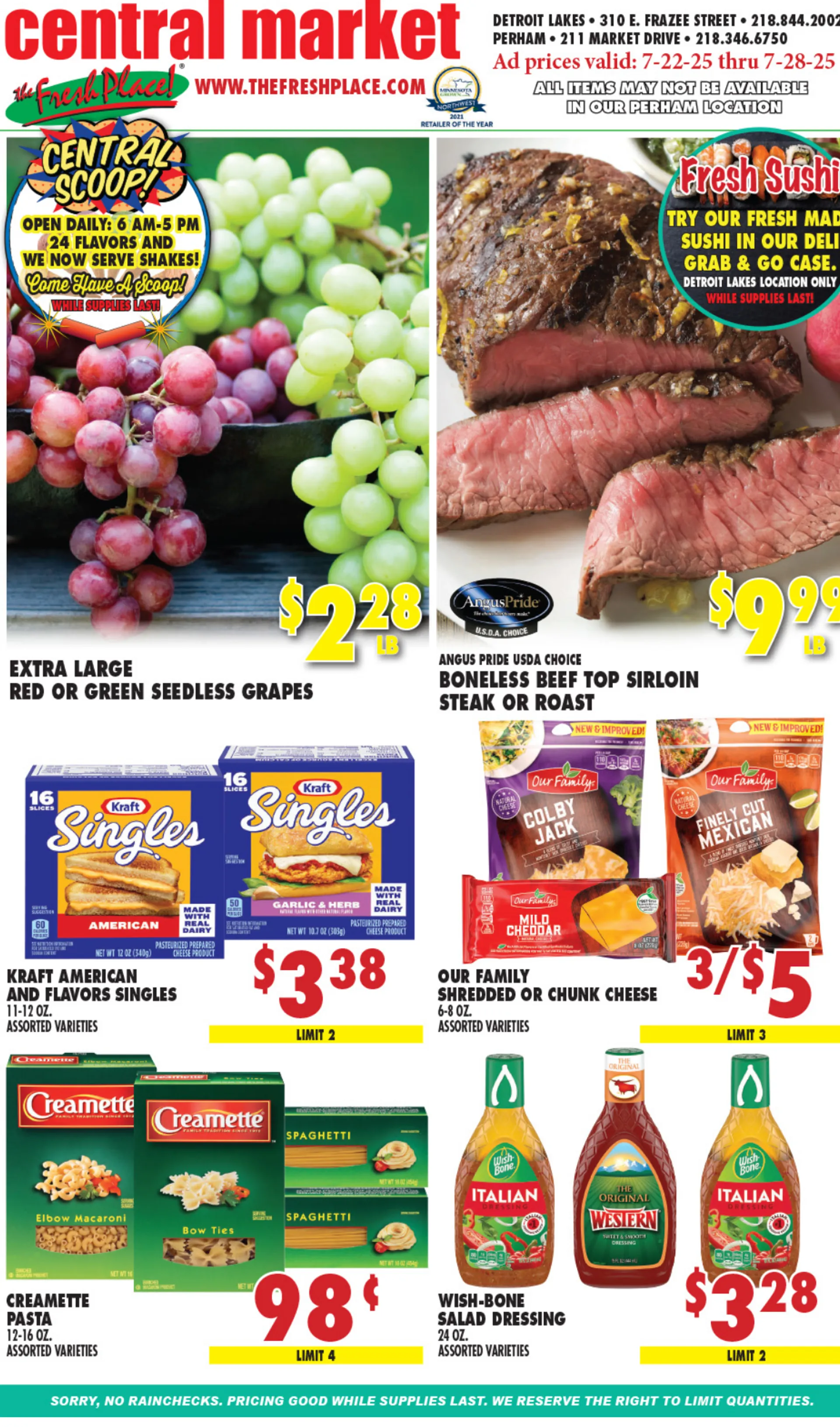 Weekly ad Central Market Sales from July 22 to July 28 2025 - Page 1