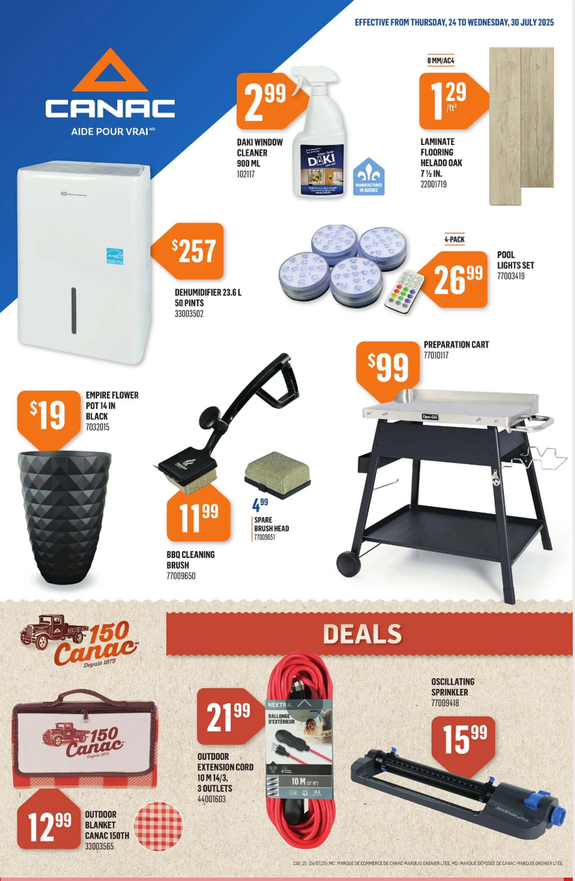 Canac Sales from July 24 to July 30 2025 - flyer page 1