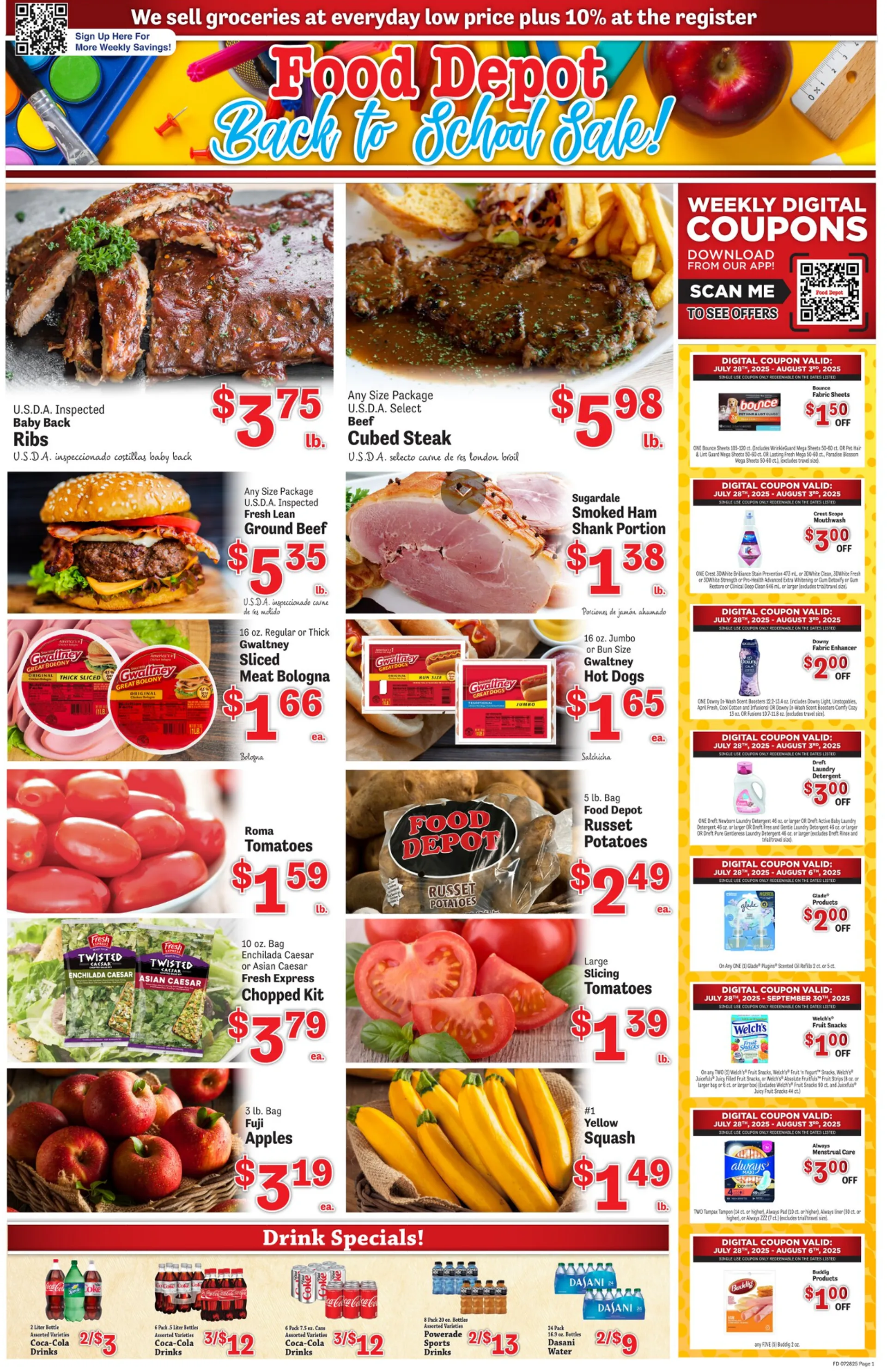 Weekly ad Food Depot sales from July 28 to August 3 2025 - Page 1