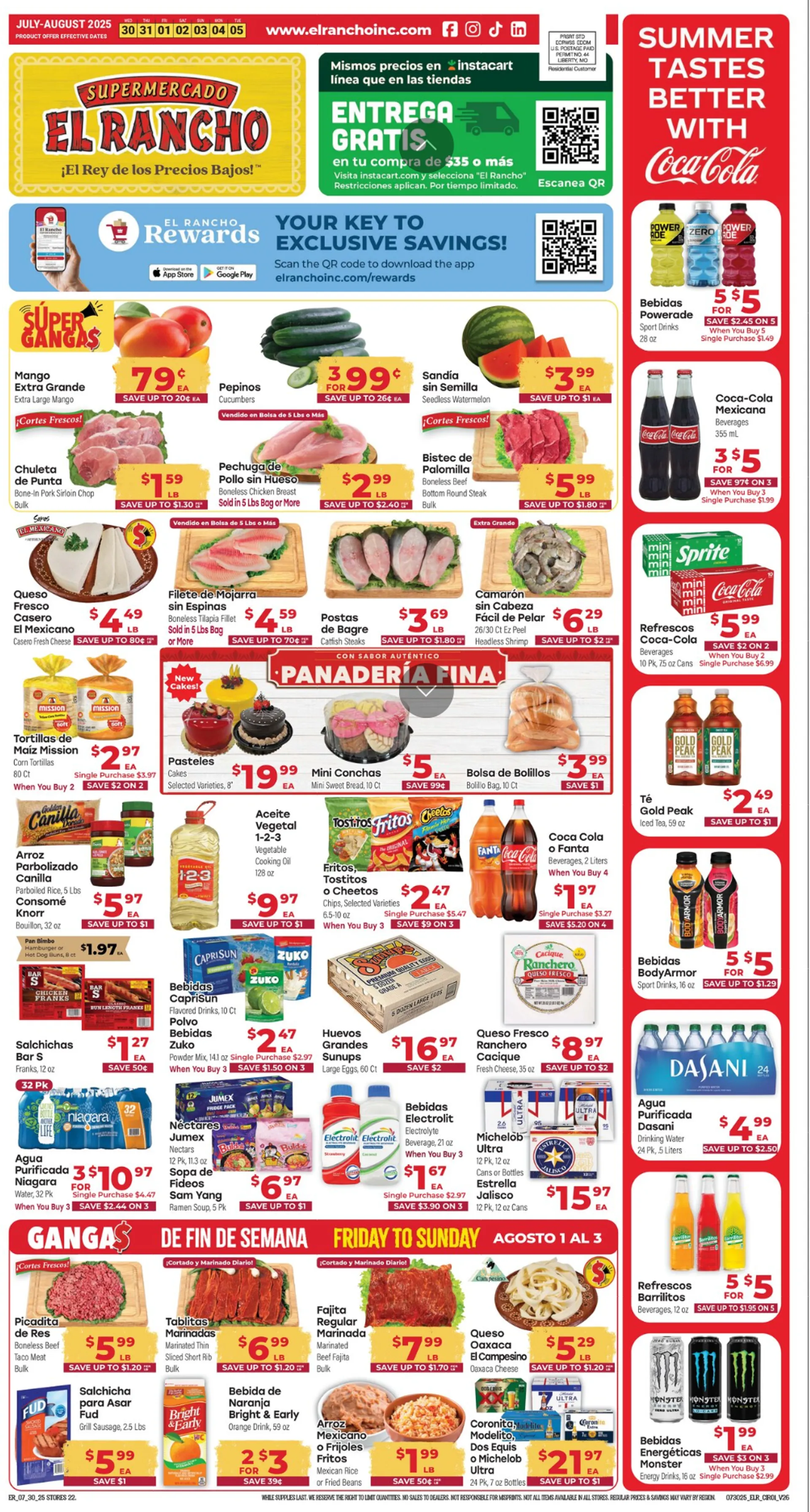 Weekly ad  El Rancho Sales from July 30 to August 5 2025 - Page 1