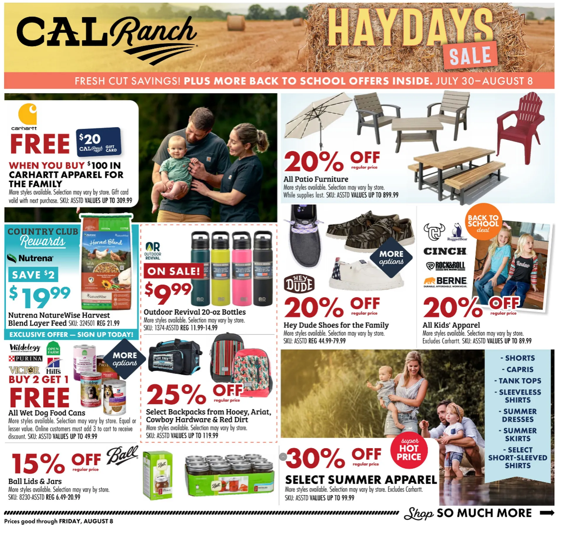 Weekly ad C-A-L Ranch Stores Sales from July 30 to August 8 2025 - Page 1