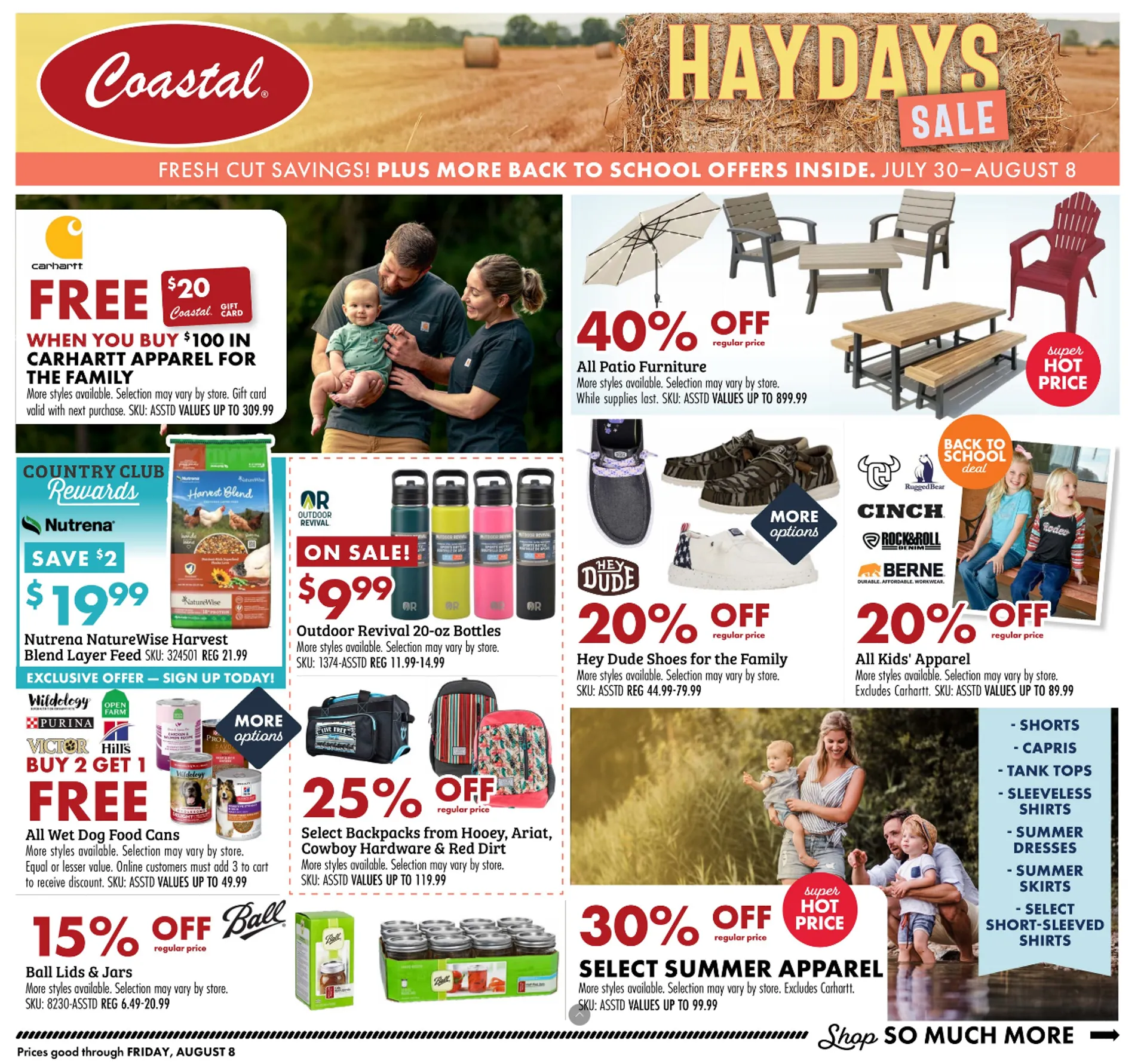 Weekly ad Coastal Farm & Ranch Sales from July 30 to August 8 2025 - Page 1