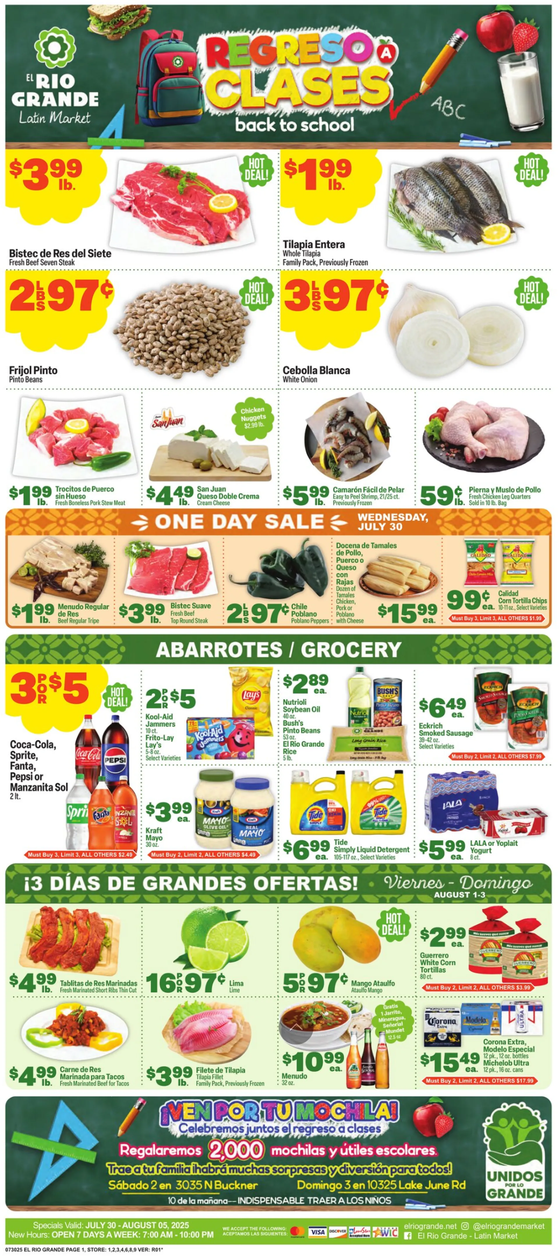 Weekly ad  El Rio Grande Sales from July 30 to August 5 2025 - Page 1