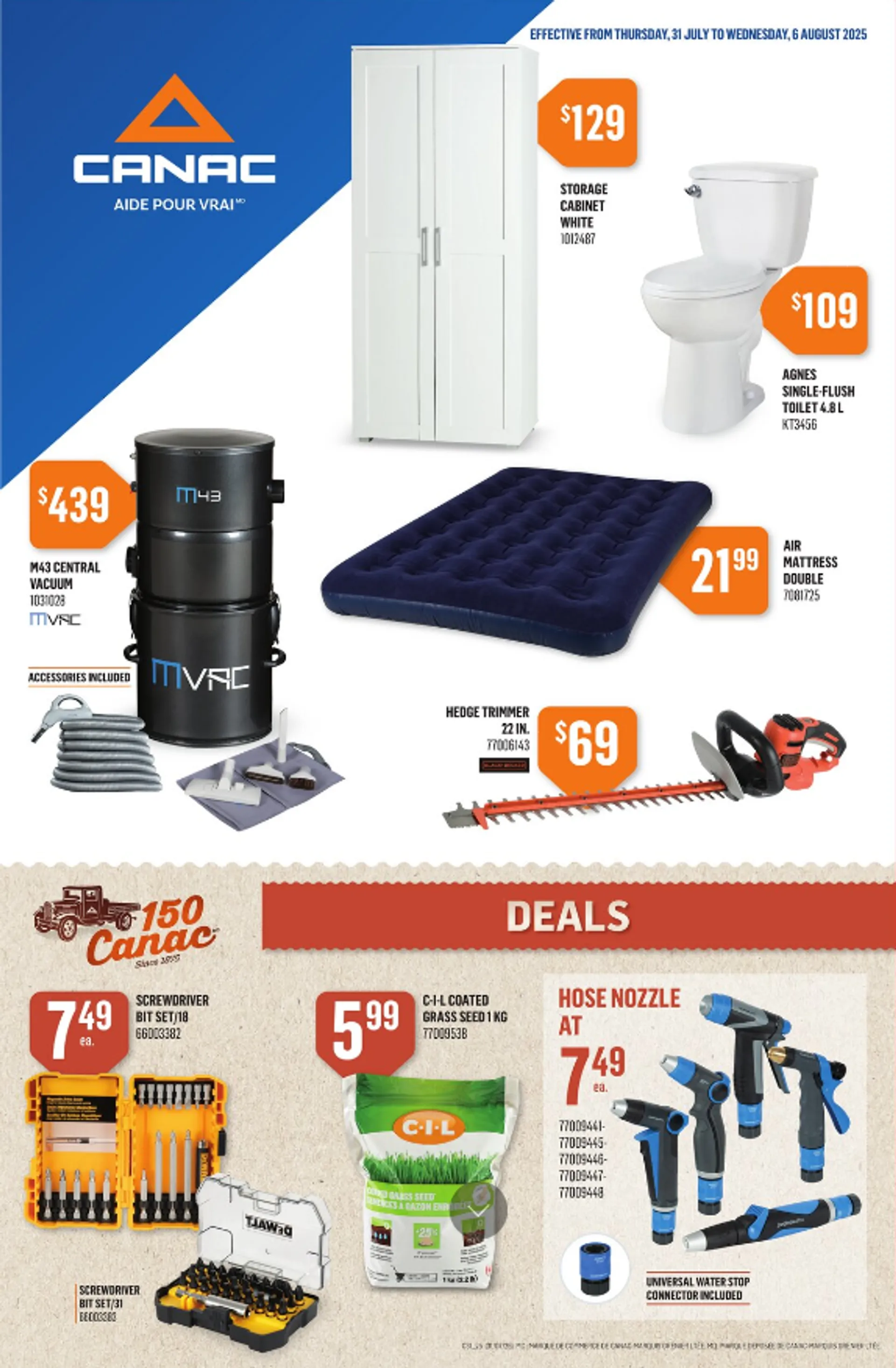 Canac Sales from July 31 to August 6 2025 - flyer page 