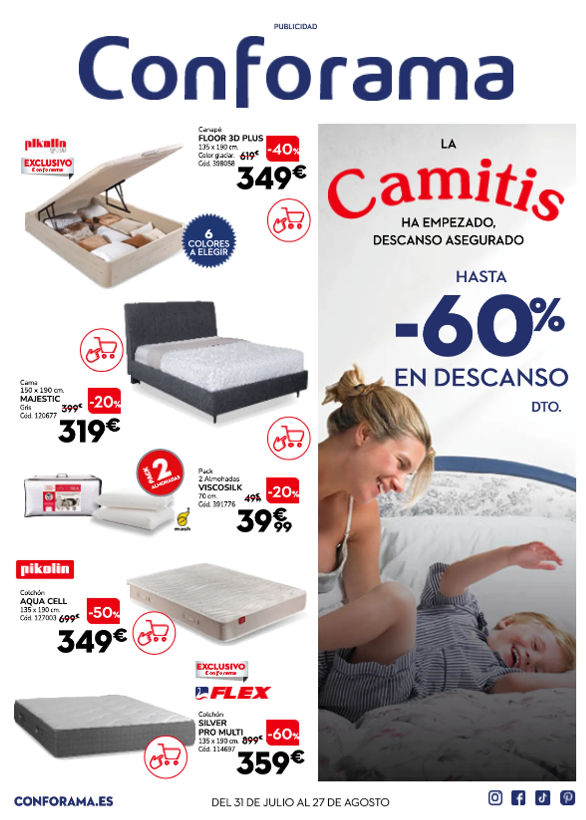 Catálogo de Conforama Ofertas del mes 31 de julio al 27 de agosto 2025 - Página 1