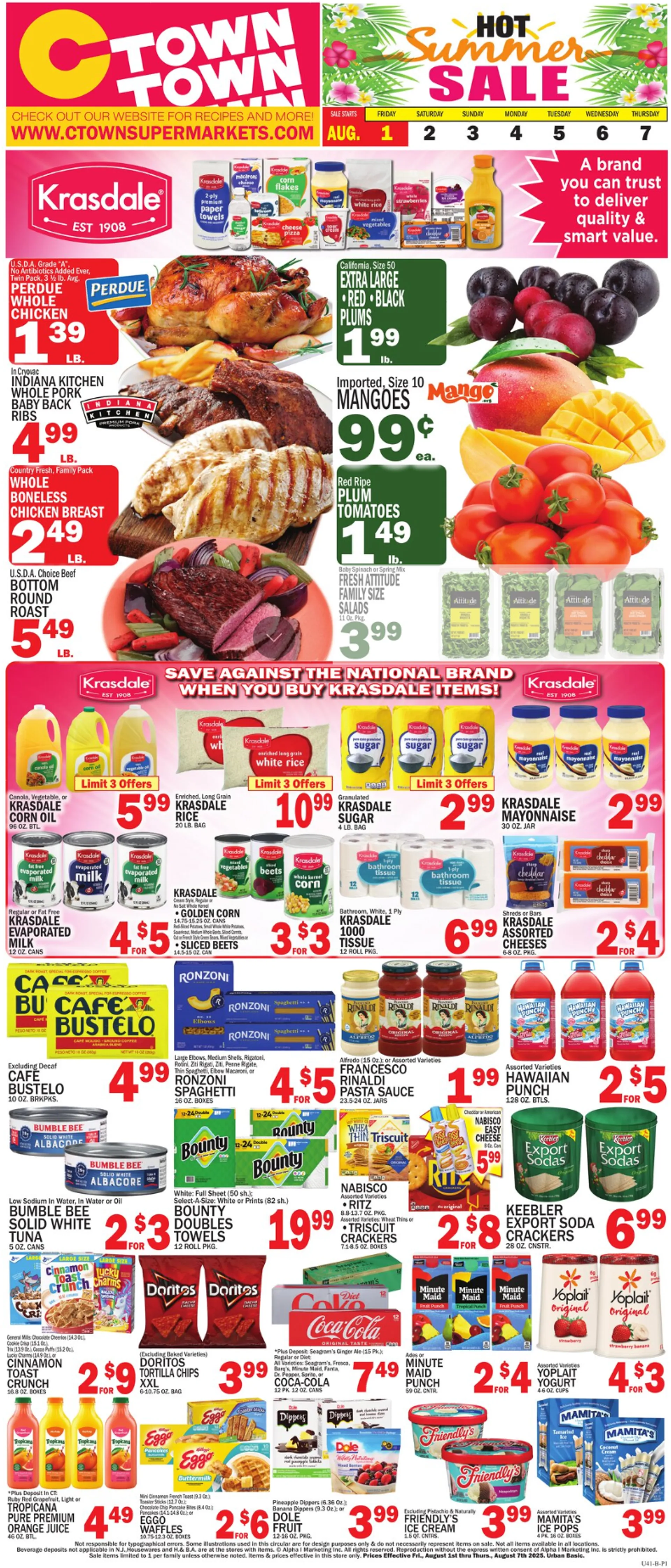 Weekly ad C-Town Sales from August 1 to August 7 2025 - Page 1