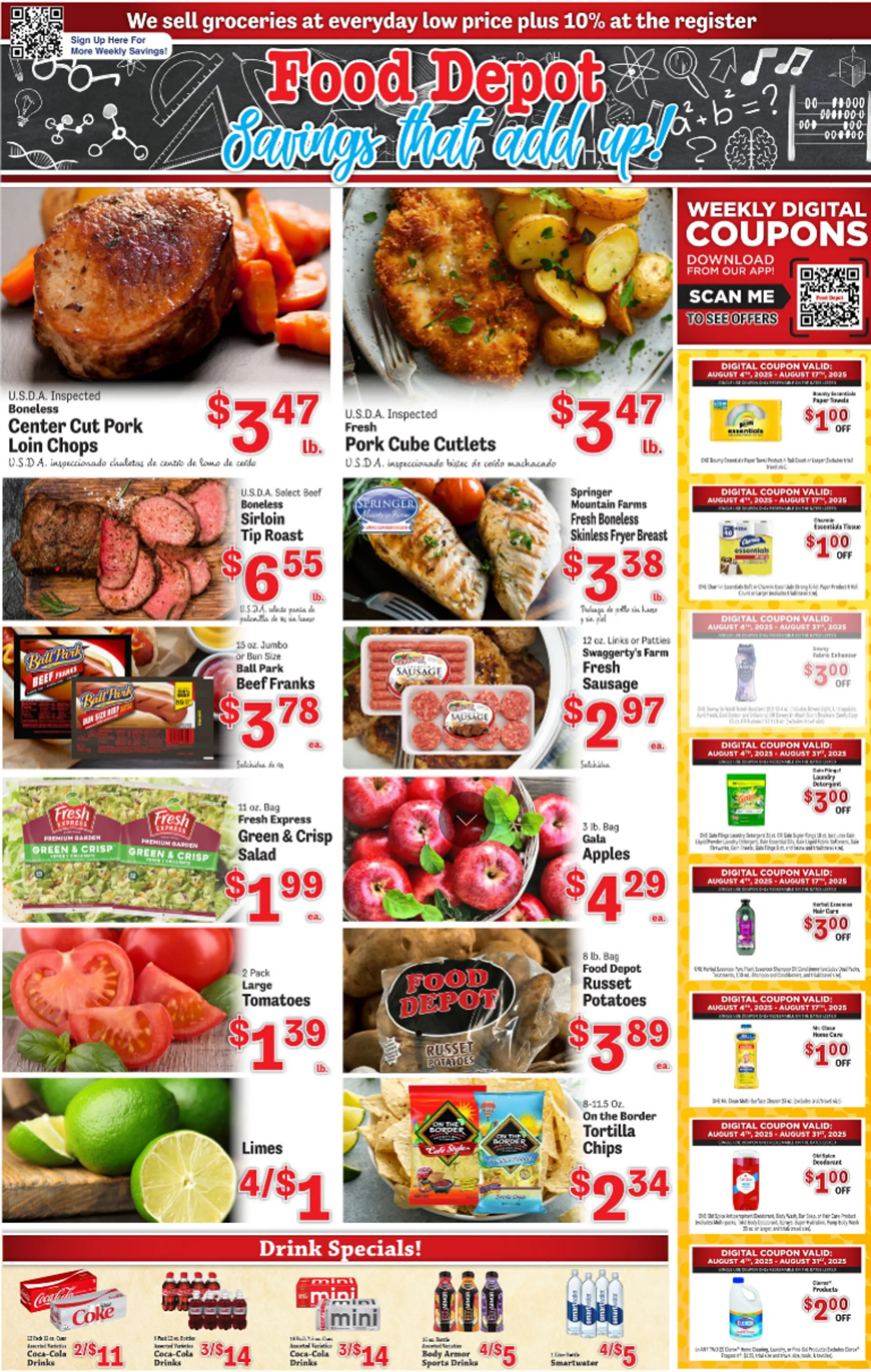 Weekly ad Food Depot sales from August 4 to August 10 2025 - Page 1
