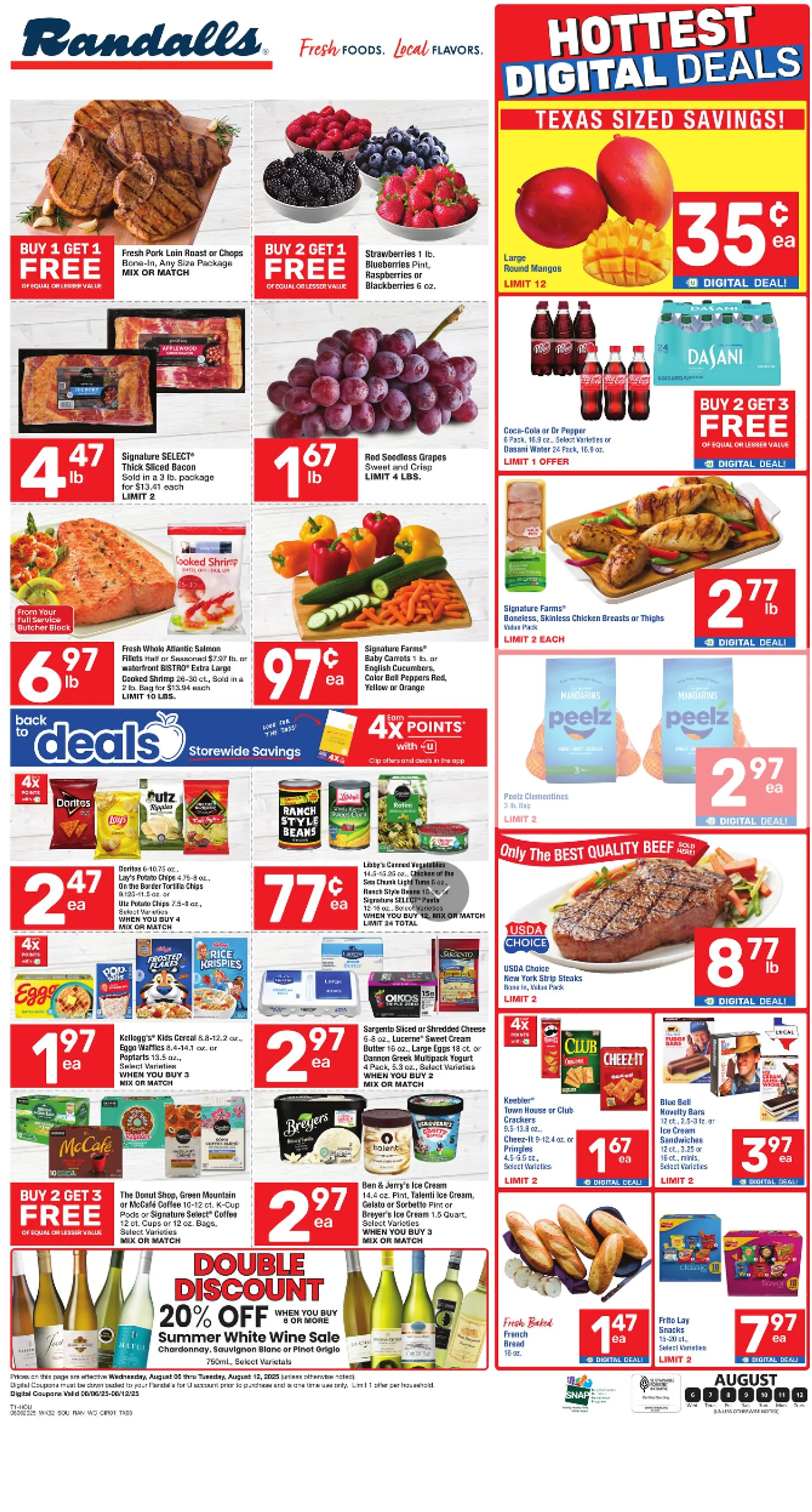 Weekly ad Randalls Sales from August 6 to August 12 2025 - Page 1