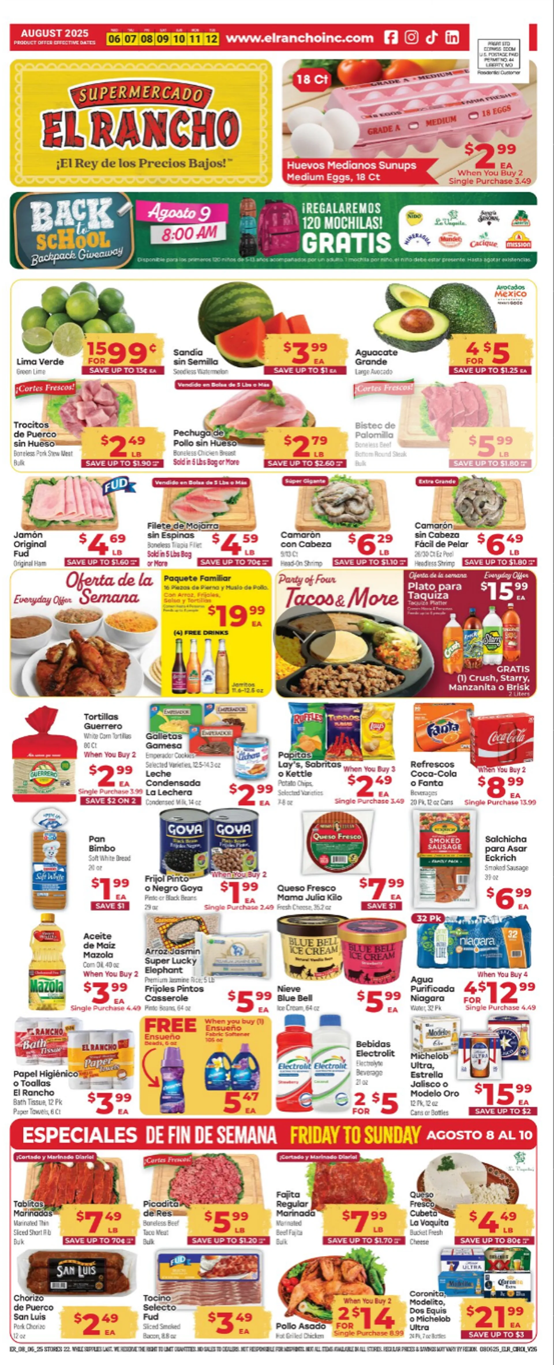 Weekly ad El Rancho Sales from August 6 to August 12 2025 - Page 1