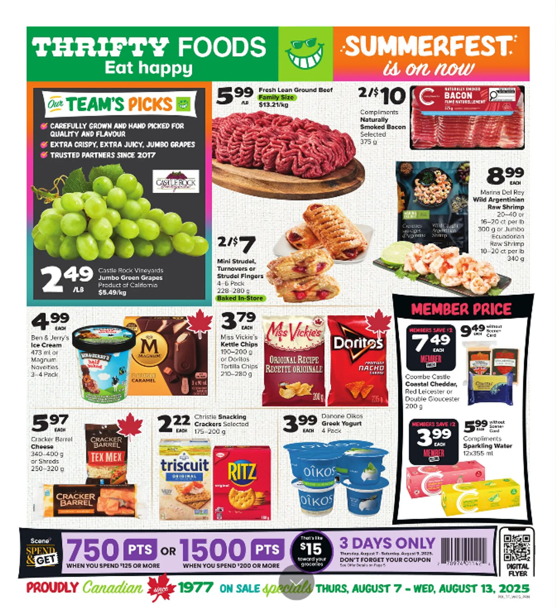 Thrifty Foods Sales from August 7 to August 13 2025 - flyer page 1