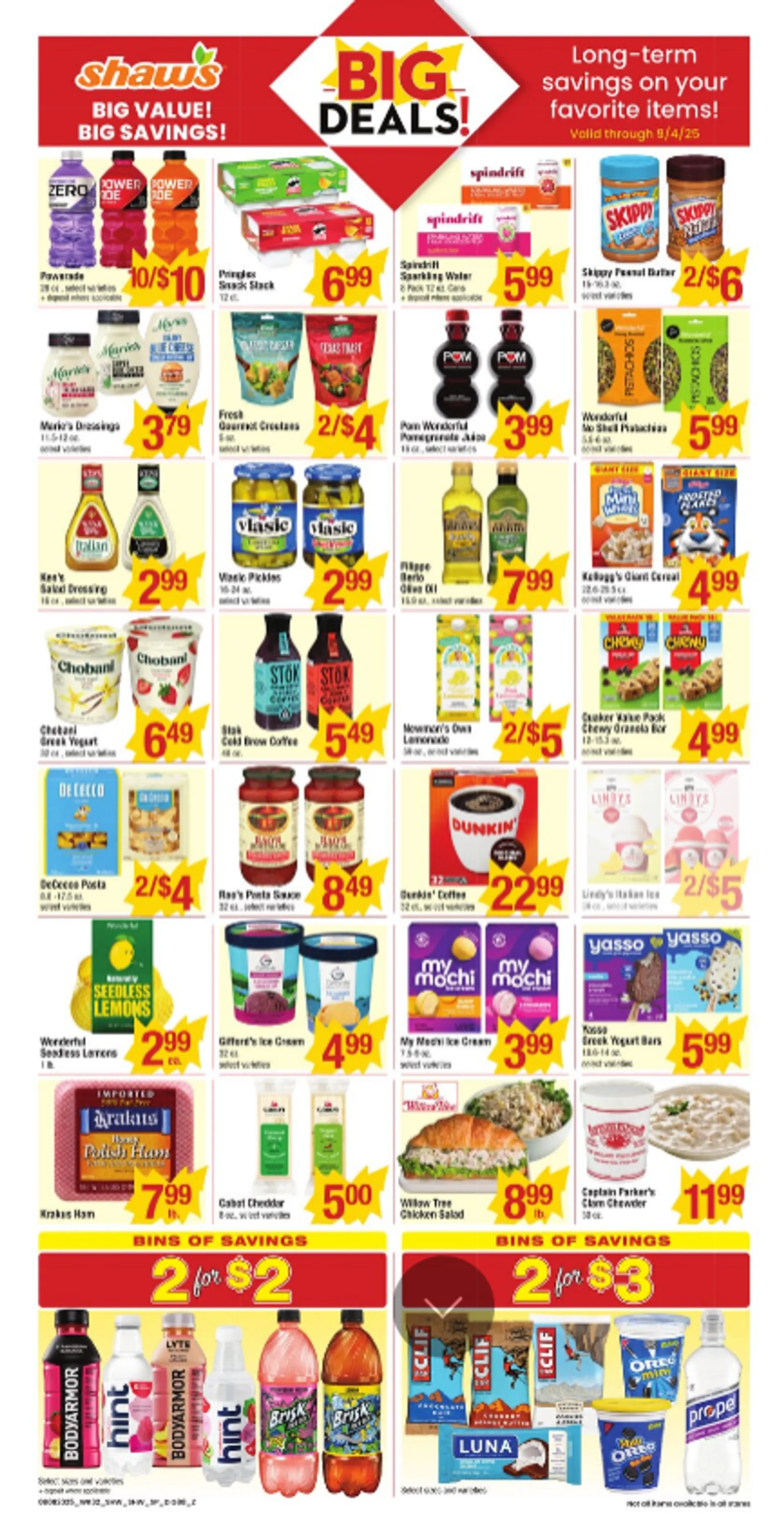 Weekly ad Shaw's Sales from August 6 to August 14 2025 - Page 1