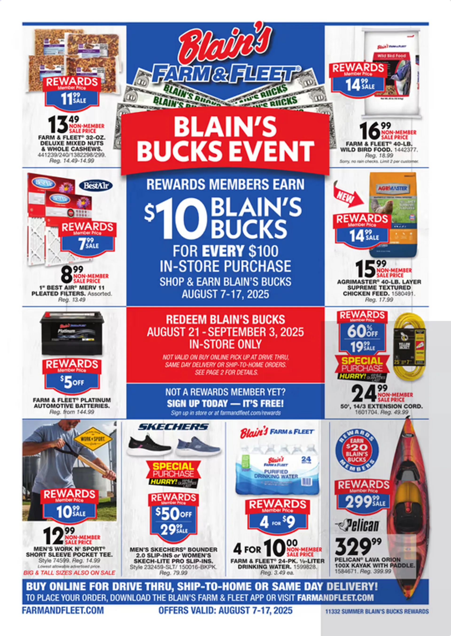Weekly ad Blain's Farm & Fleet Sale from August 7 to August 17 2025 - Page 1