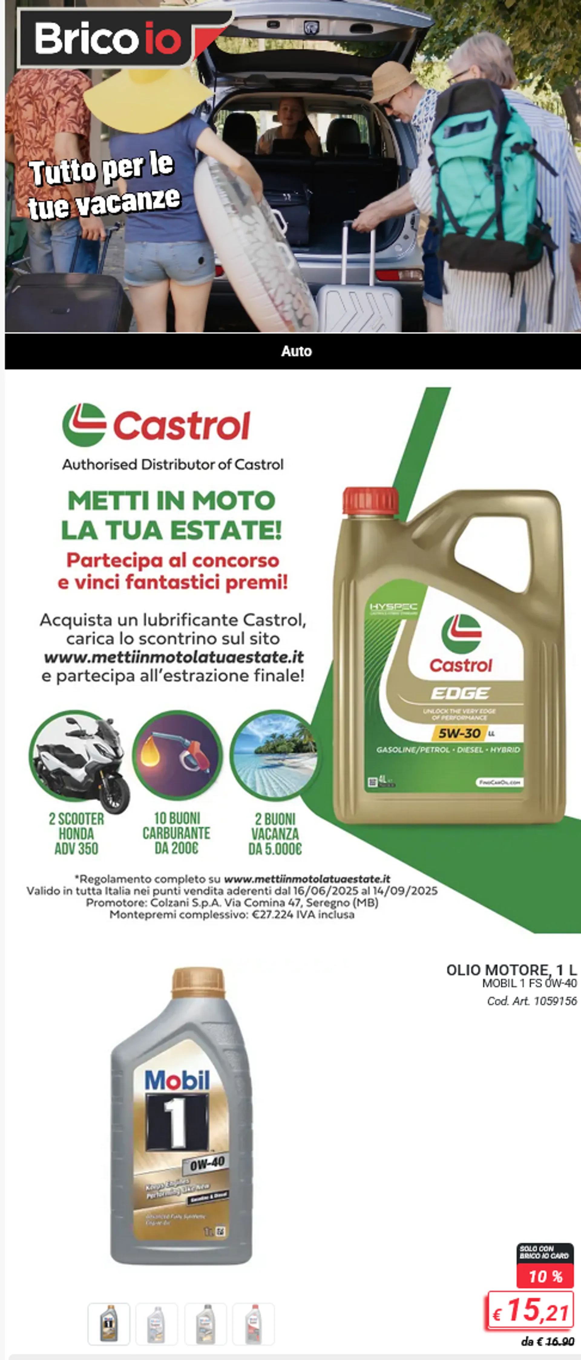 Brico io Volantino da 31 luglio a 24 agosto di 2025 - Pagina del volantino 1