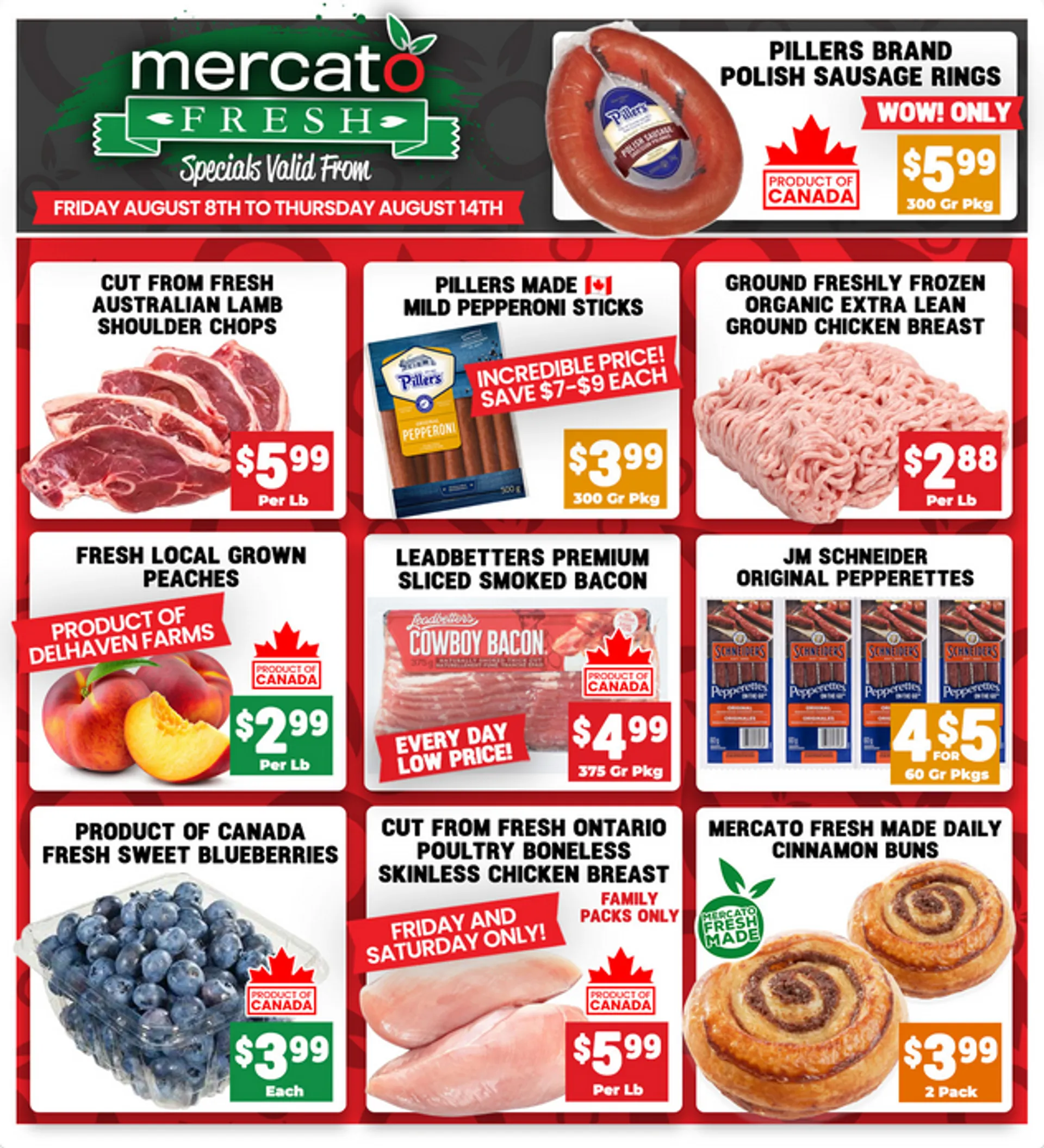 Mercato Fresh Sales from August 8 to August 14 2025 - flyer page 1