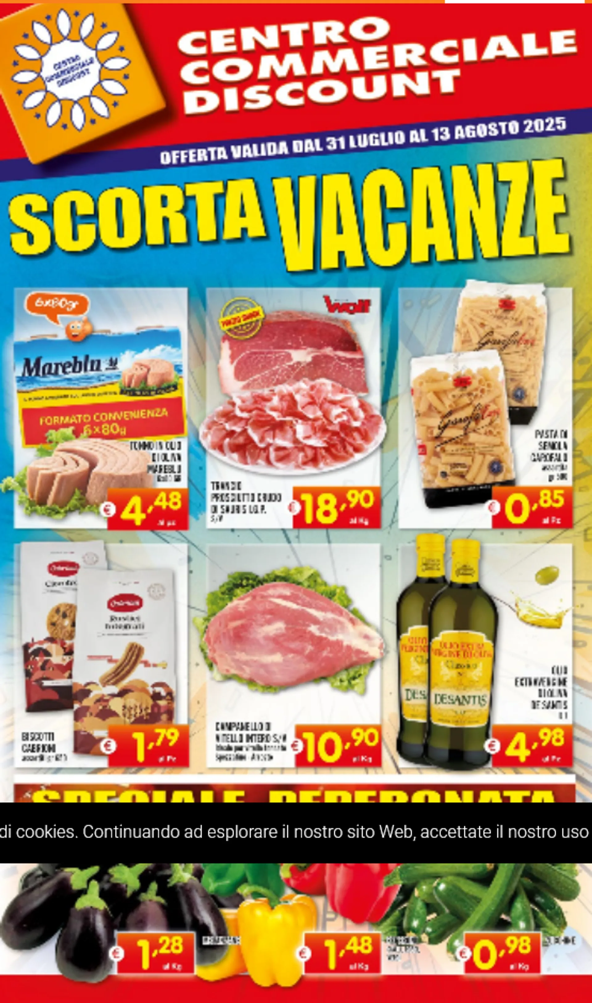 Volantini Centro Commerciale Discount da 31 luglio a 13 agosto di 2025 - Pagina del volantino 1