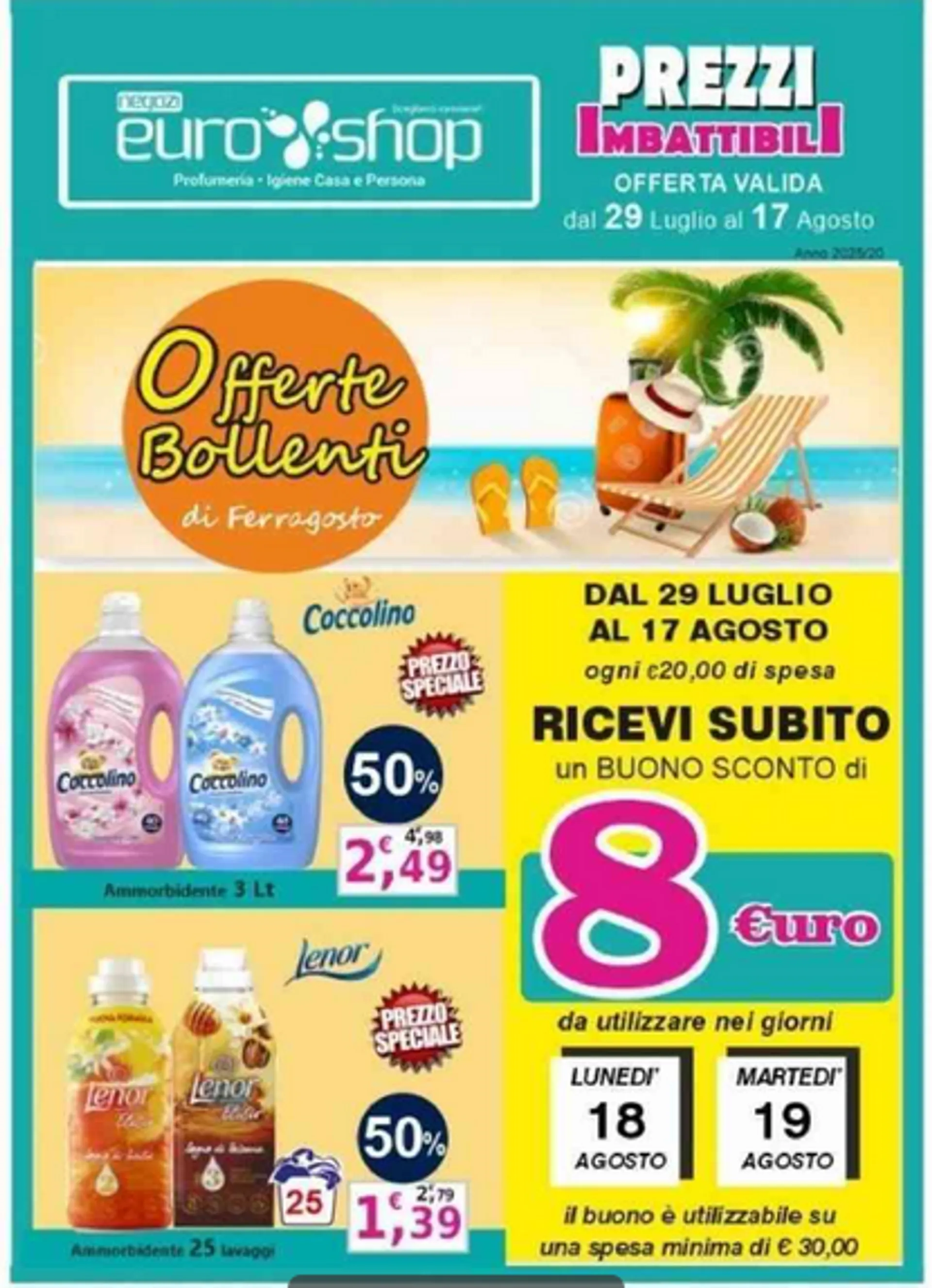 Volantini EUROSHOP Monopoli da 8 agosto a 17 agosto di 2025 - Pagina del volantino 1