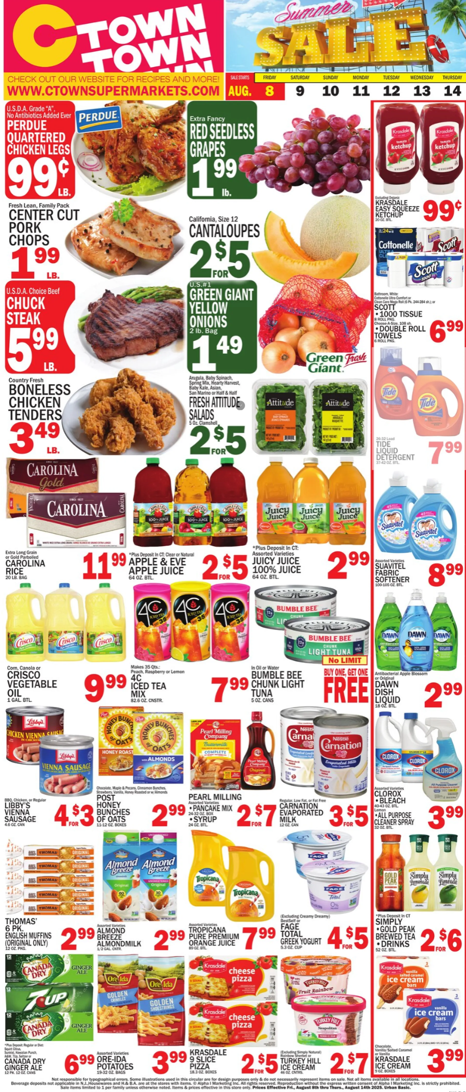 Weekly ad C-Town Sales from August 8 to August 14 2025 - Page 1