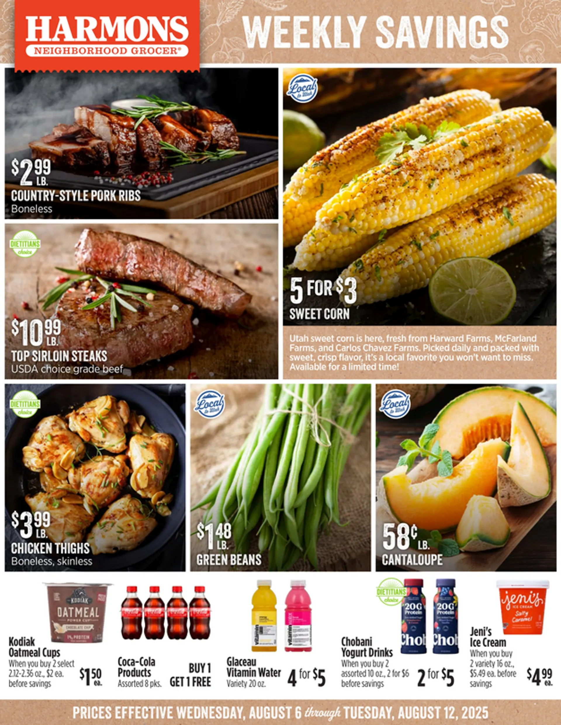 Weekly ad Harmons Sales from August 8 to August 12 2025 - Page 1