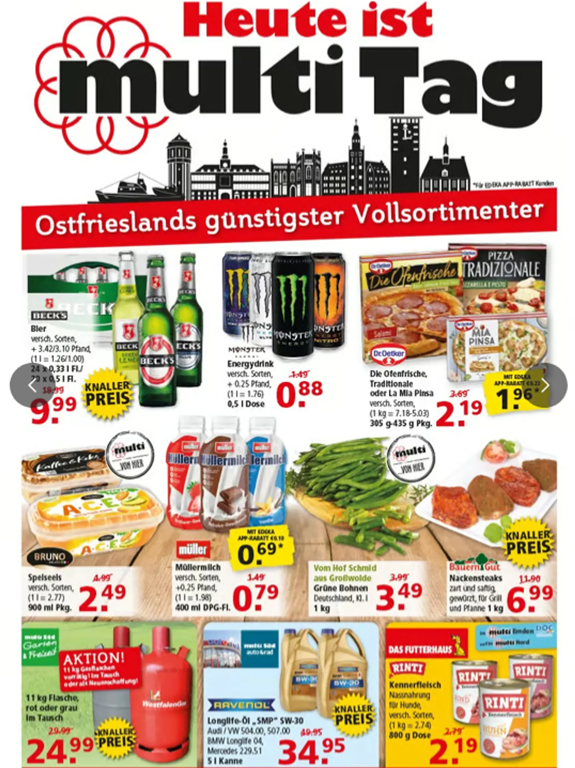 Multi Markt Prospekte  von 11. August bis 16. August 2025 - Prospekt seite 1