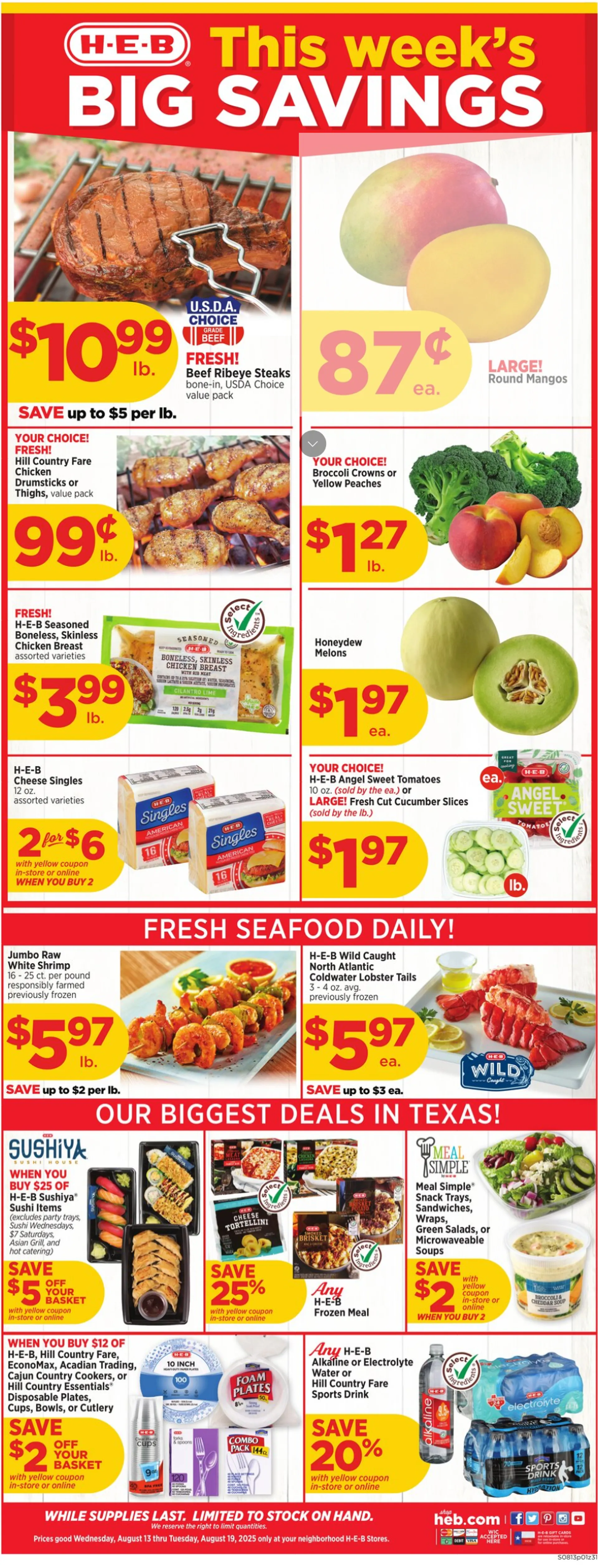Weekly ad H-E-B weekly ads from August 13 to August 19 2025 - Page 1