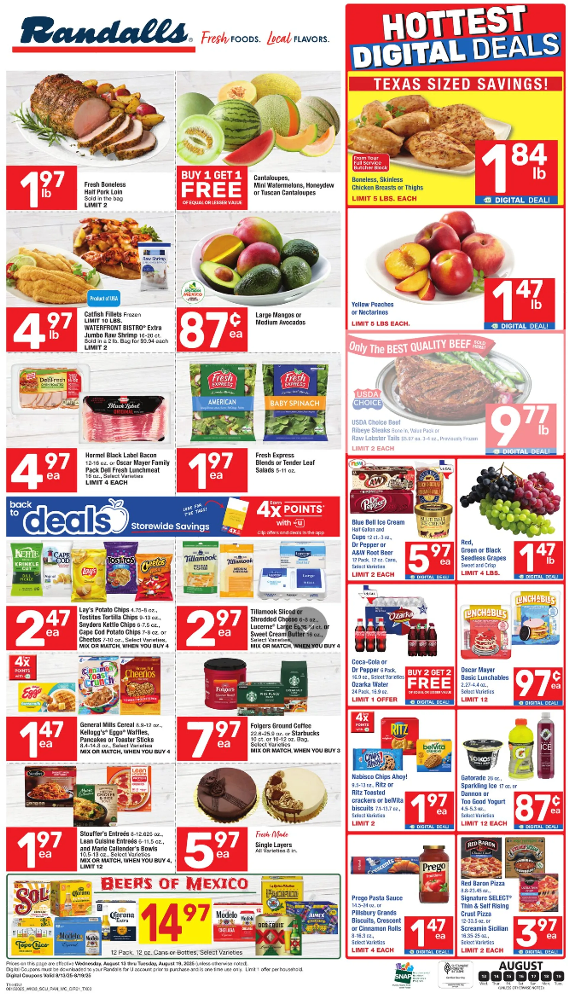 Weekly ad Randalls Sales from August 13 to August 19 2025 - Page 1