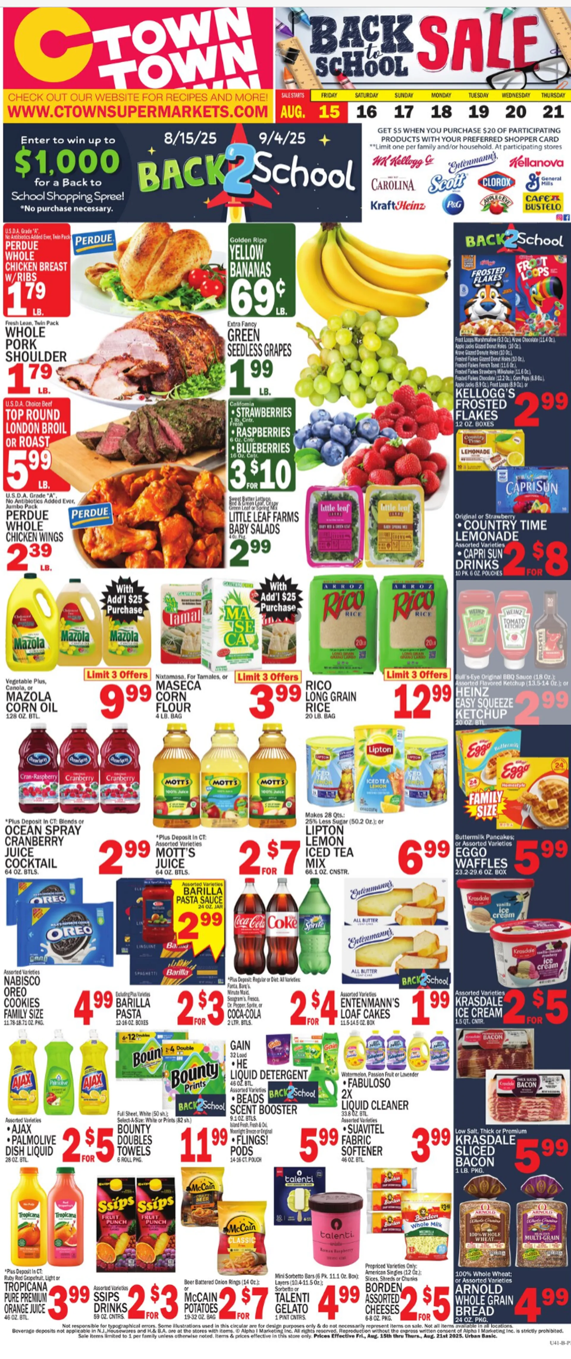 Weekly ad C-Town Sales from August 15 to August 21 2025 - Page 1
