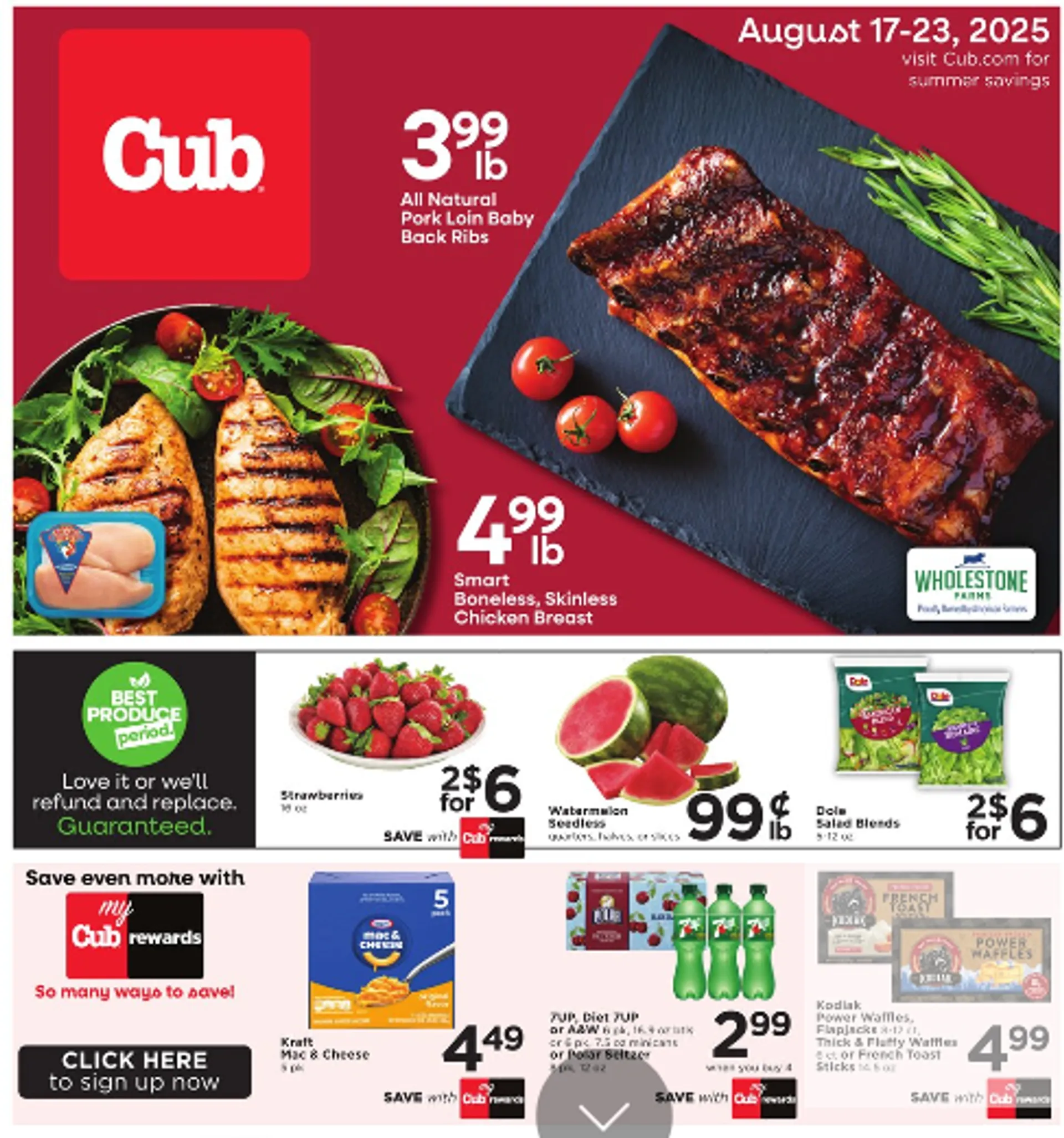Weekly ad Cub Foods sales from August 17 to August 23 2025 - Page 1