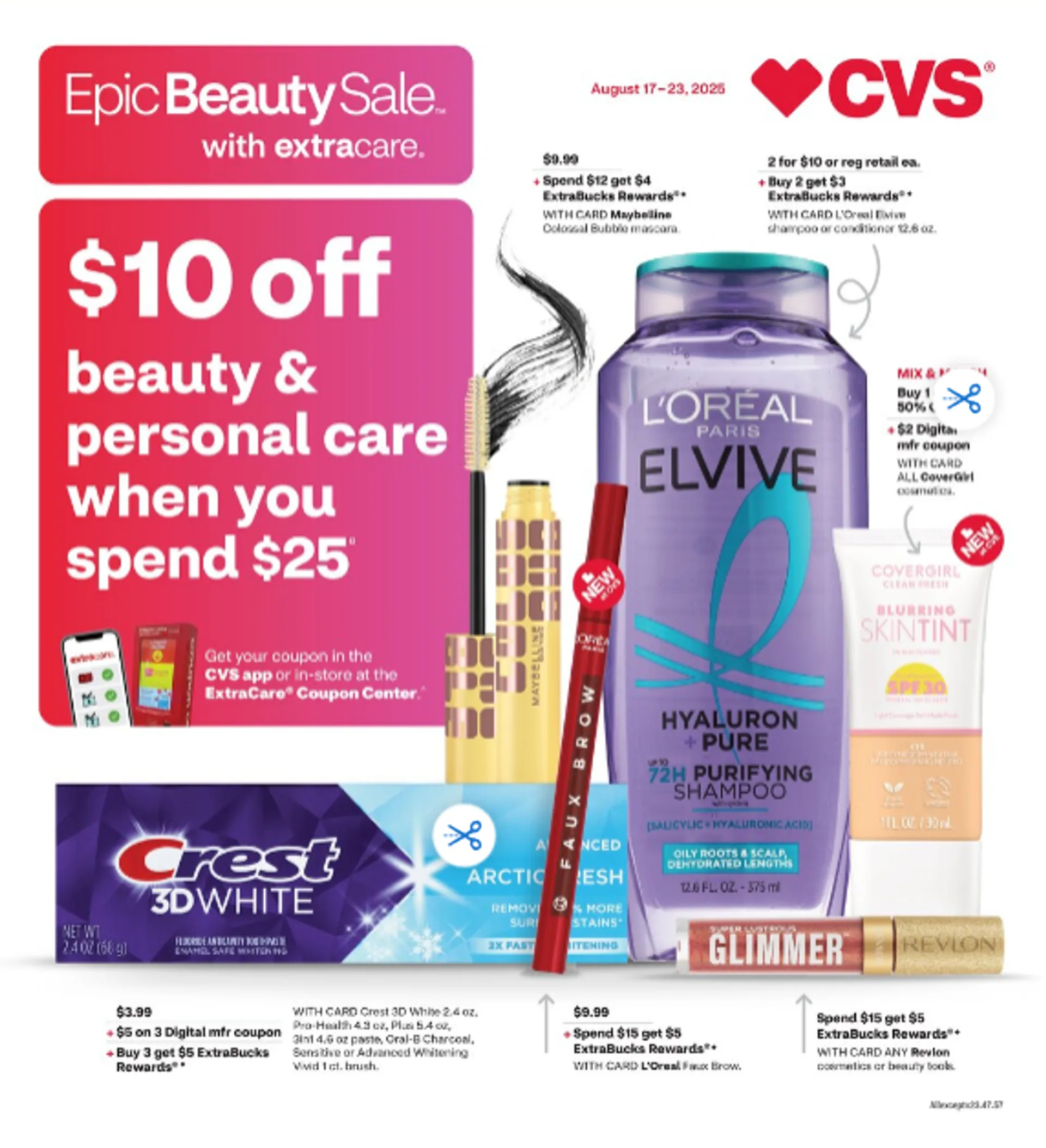Weekly ad CVS Health Sales from August 17 to August 24 2025 - Page 1