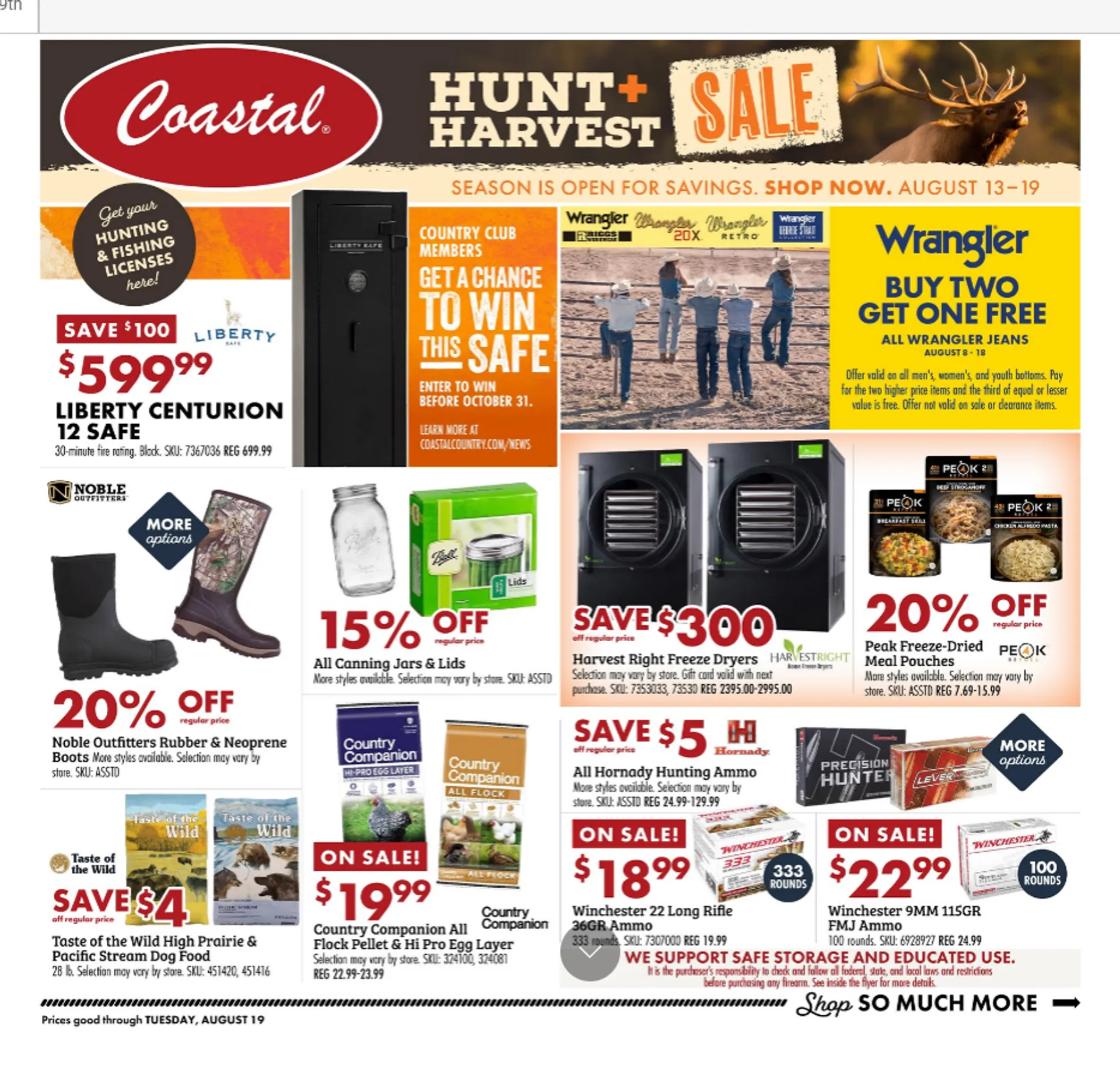 Weekly ad Coastal Farm & Ranch Sales from August 13 to August 19 2025 - Page 1