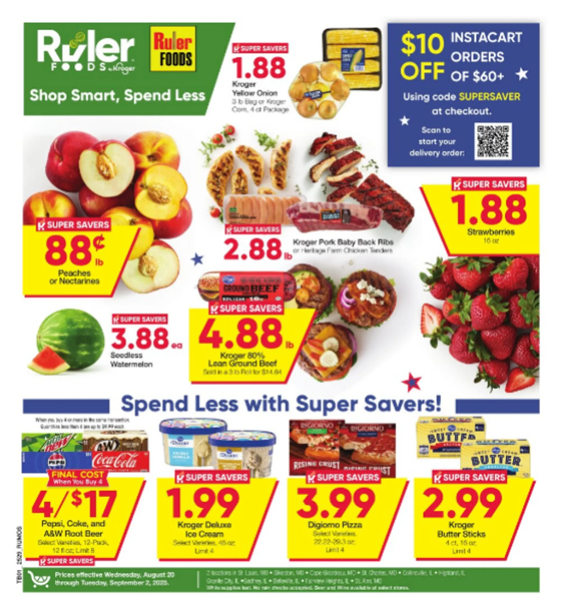 Weekly ad Ruler Foods Sales from August 20 to September 2 2025 - Page 1