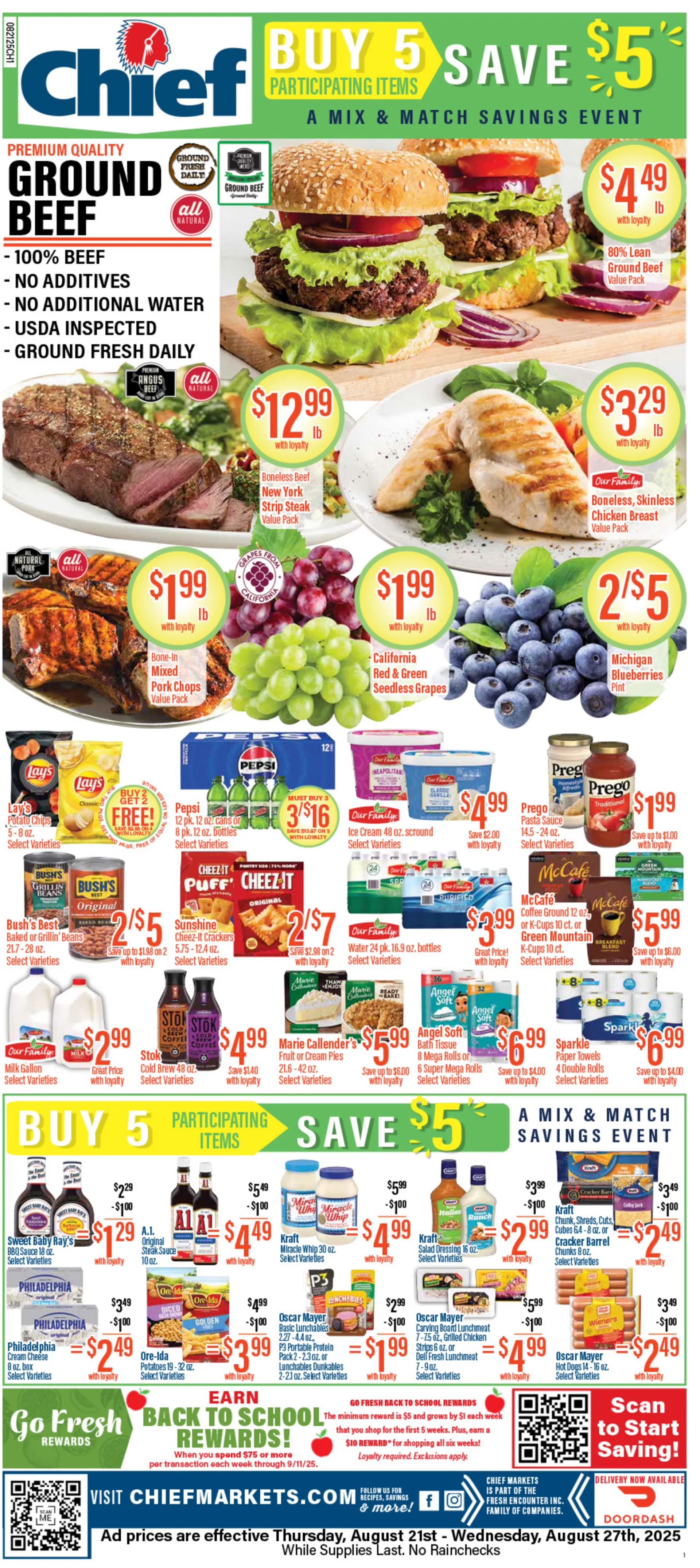 Weekly ad  Chief Supermarket Sales from August 21 to August 27 2025 - Page 1