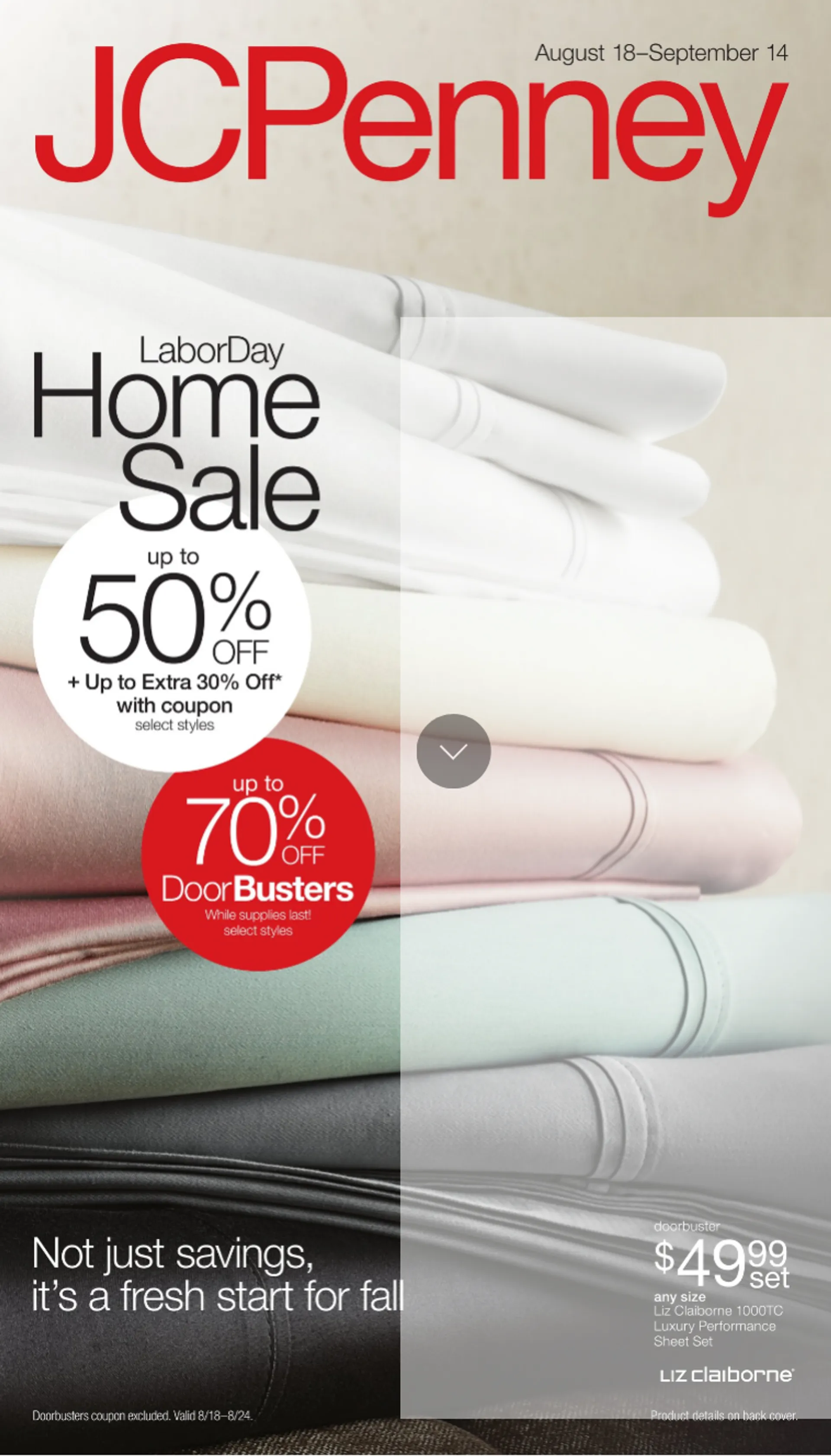 Weekly ad JCPenney Sales from August 18 to September 14 2025 - Page 1