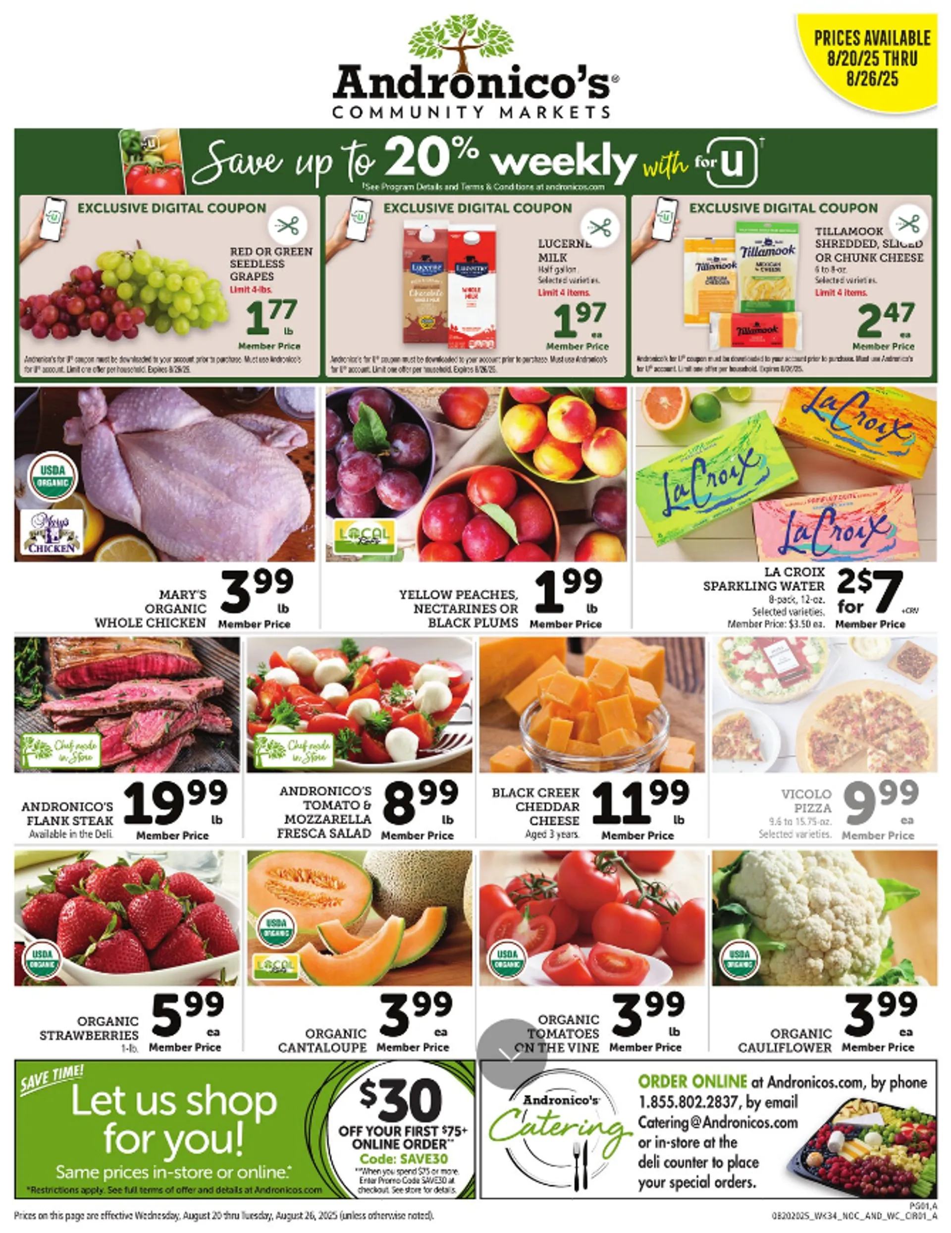 Weekly ad Andronico's weekly ads from August 20 to August 26 2025 - Page 1