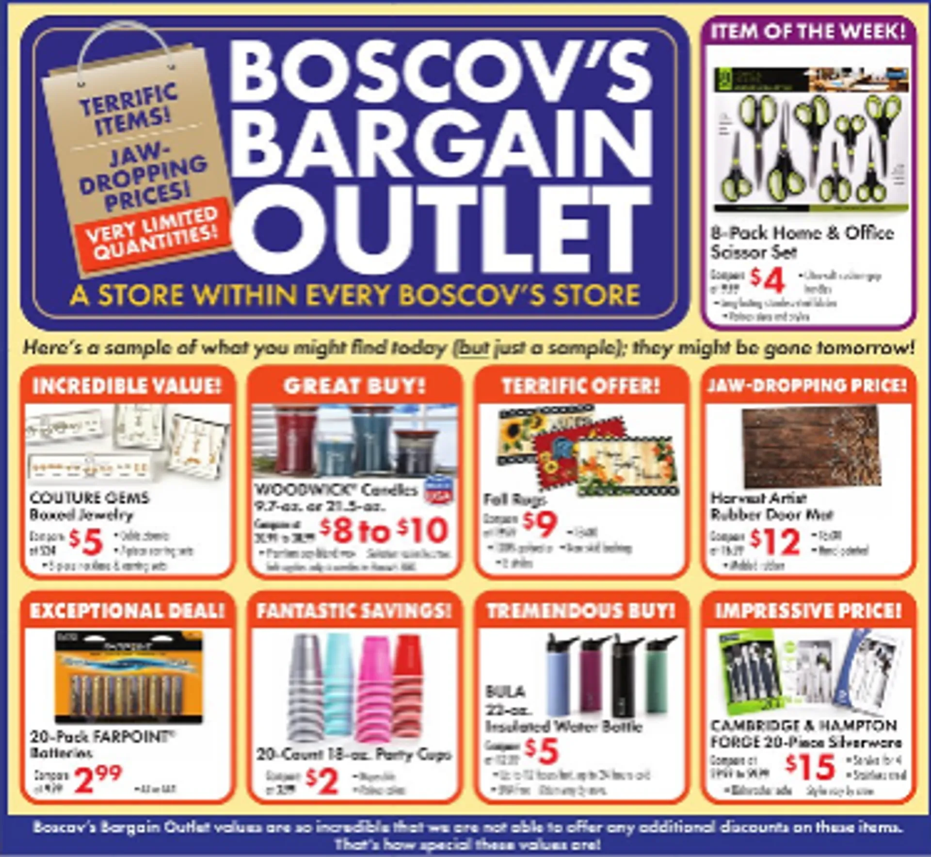 Weekly ad Boscov's Sales from August 21 to August 27 2025 - Page 1
