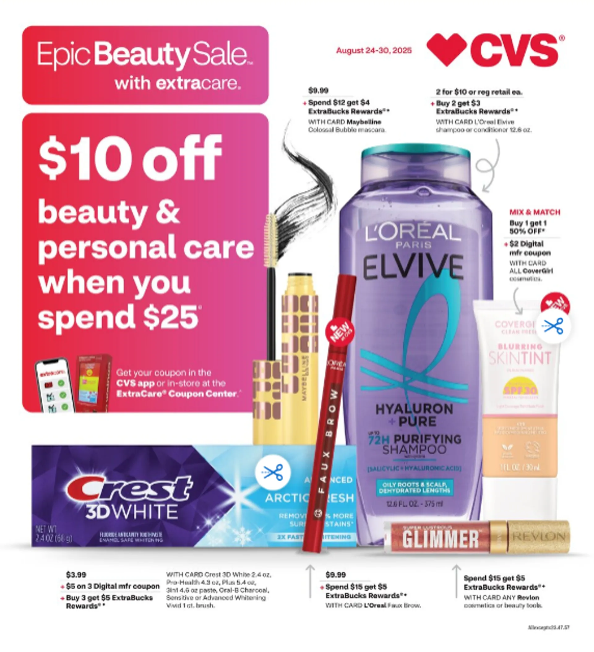 Weekly ad CVS Health Sales from August 24 to August 30 2025 - Page 1
