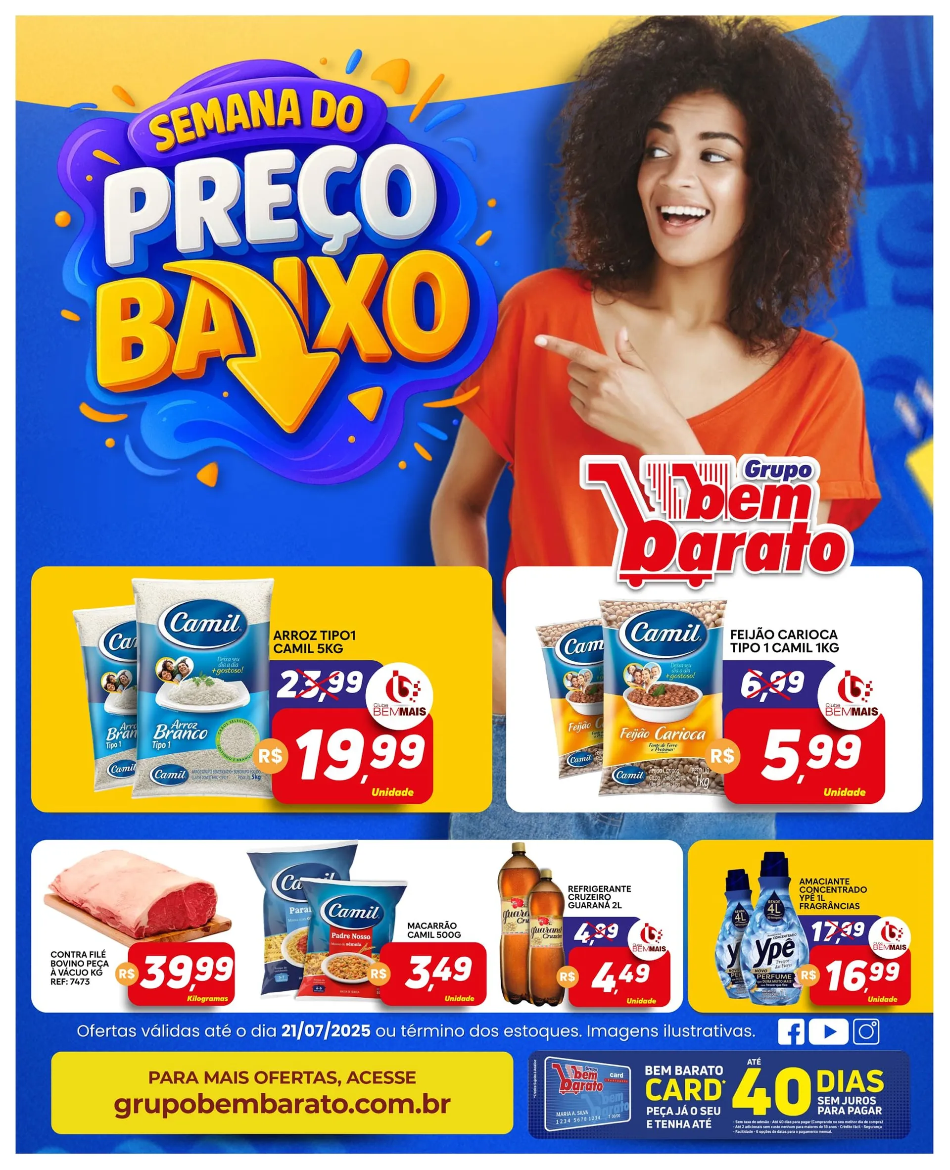 Encarte de Folhetos Bem Barato 15 de julho até 21 de julho 2025 - Pagina 1