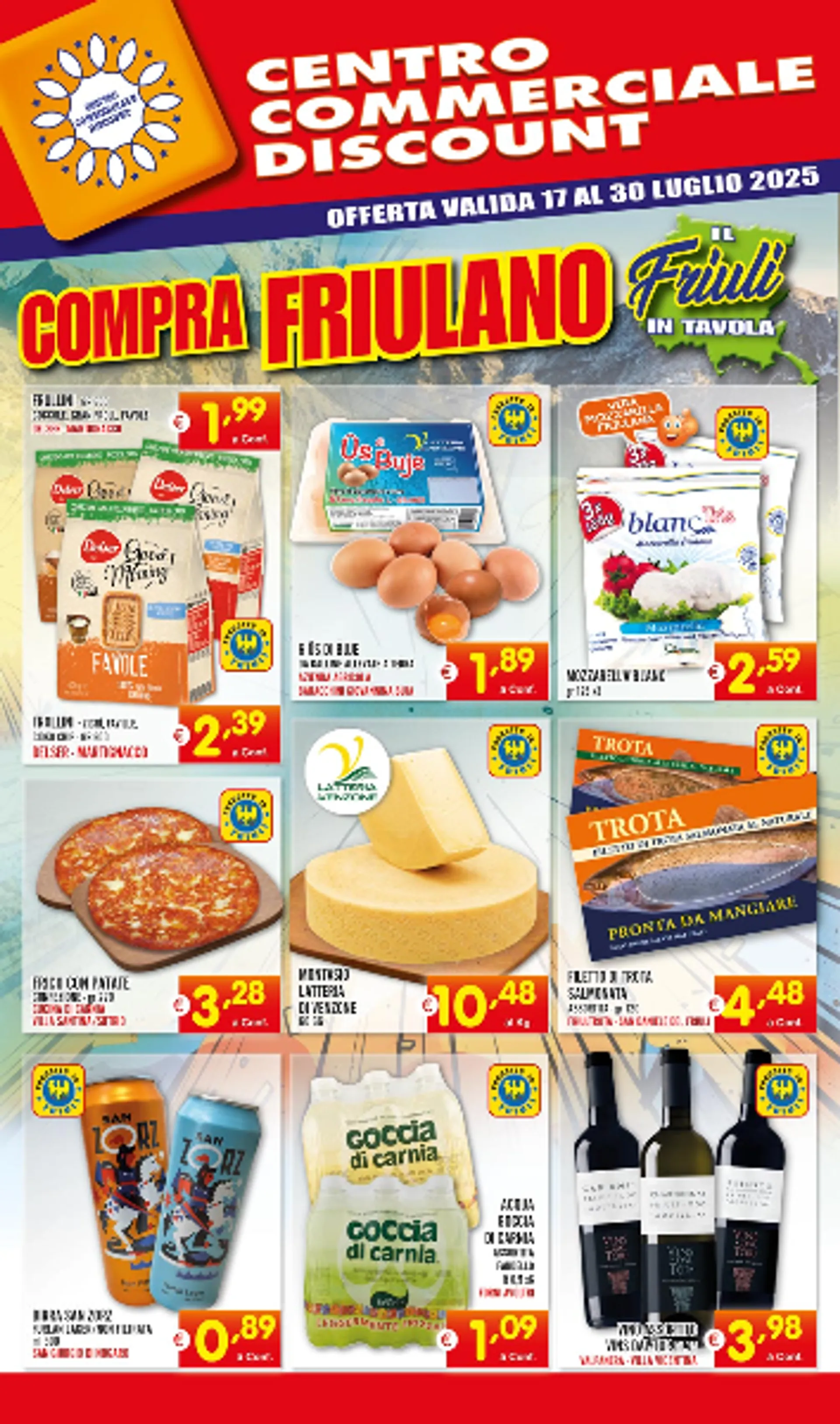Volantini Centro Commerciale Discount da 17 luglio a 31 luglio di 2025 - Pagina del volantino 1