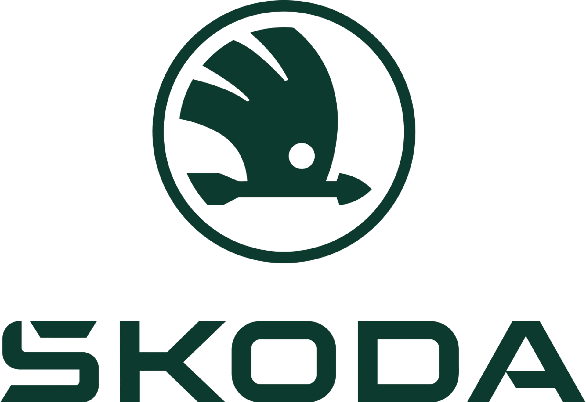 SKODA logo in de folder van deze week