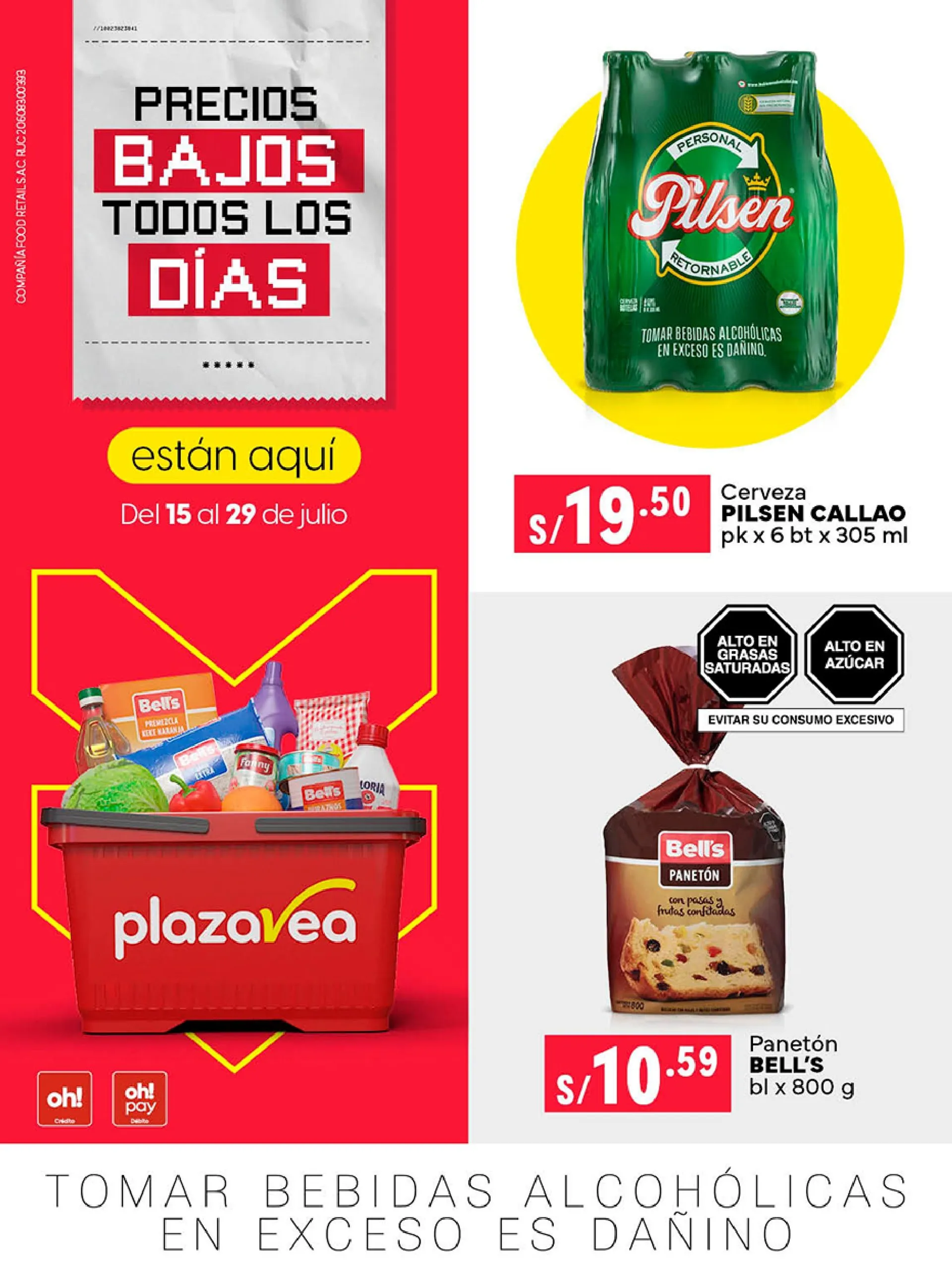 Catalogo de OFERTA ESPECIAL DE PLAZA VEA 15 de julio al 29 de julio 2024 - Pag 