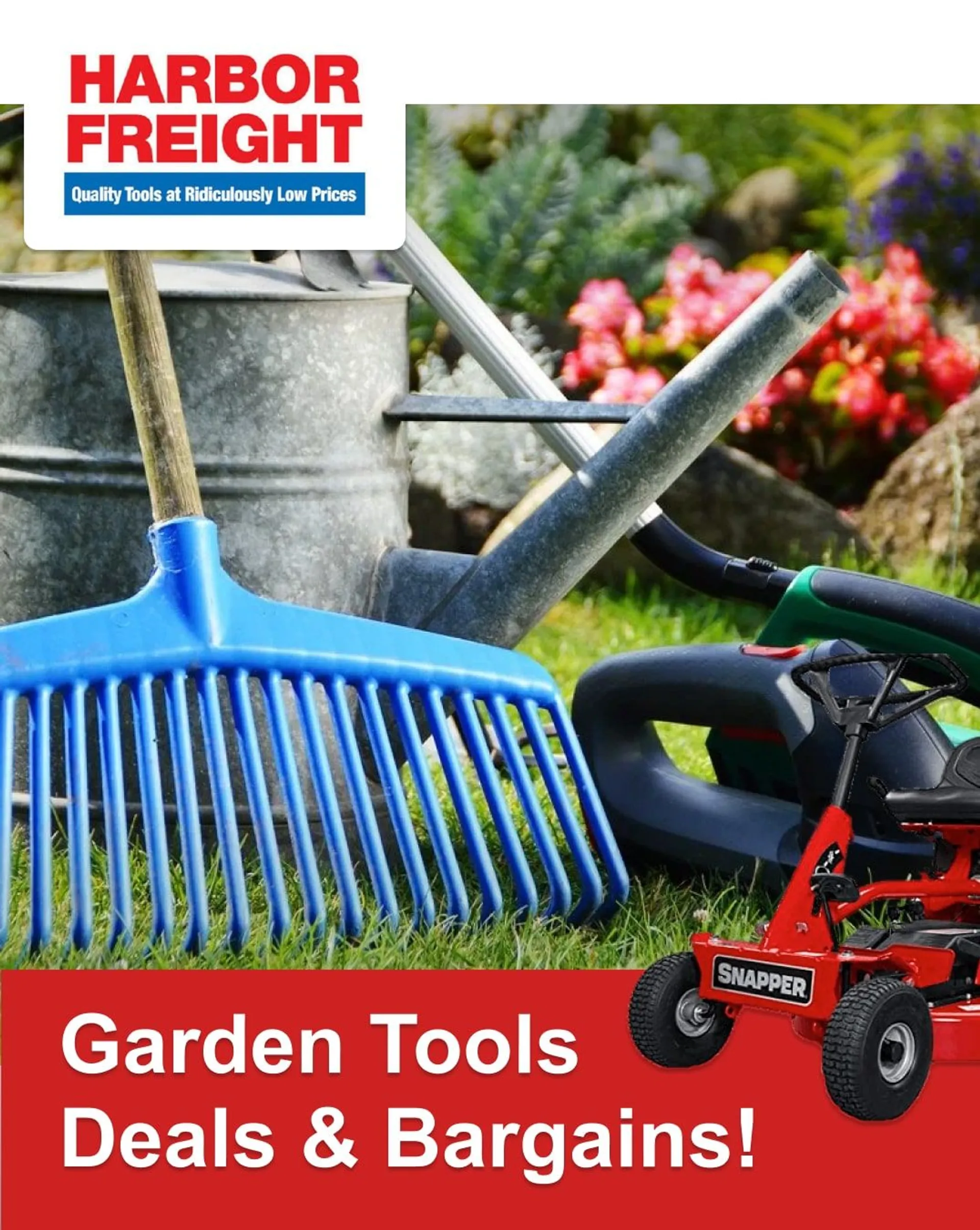 Weekly ad Harbor Freight Garden Tools Deals from June 11 to June 16 2024 - Page 1
