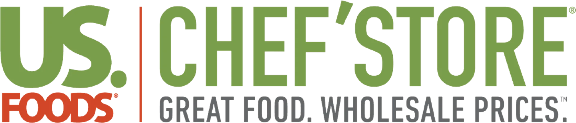 US FOODS CHEF'S STORE logo. Current weekly ad